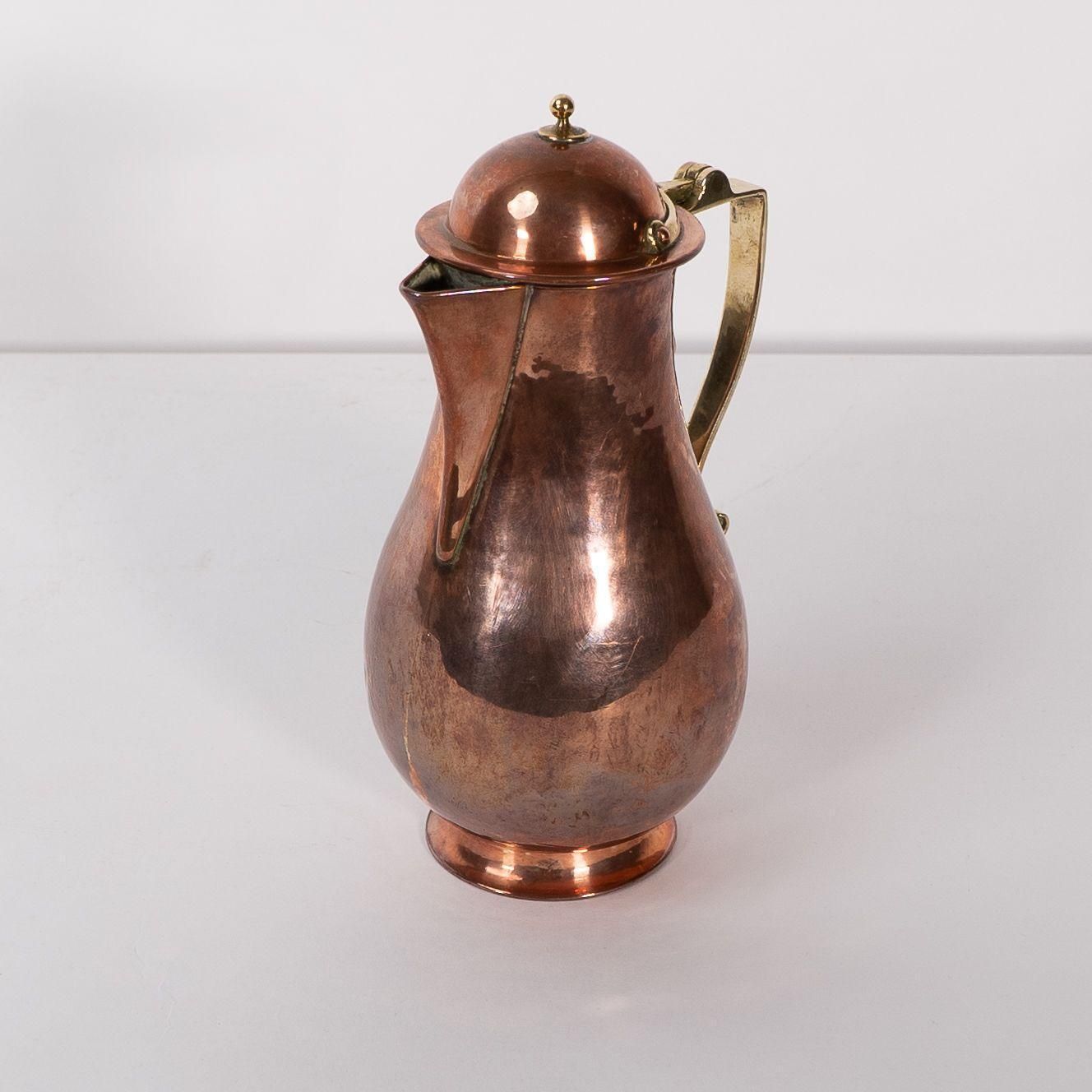Birmingham Guild Of Handicraft. An Arts & Crafts Copper And Brass Chocolate Jug photo Home Decor