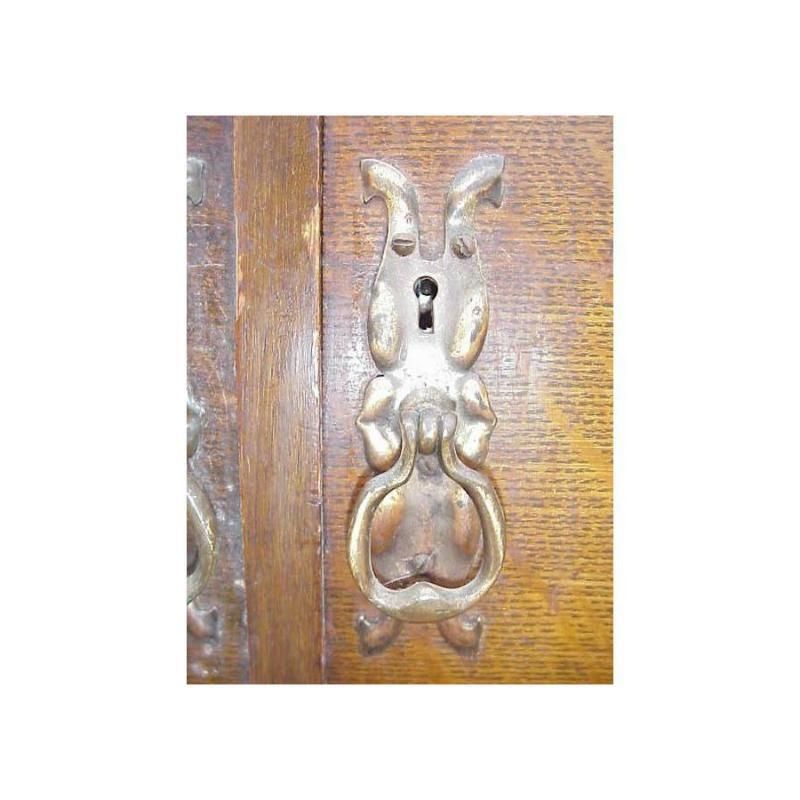Furniture Wylie And Lochhead. A Good Quality Oak Arts And Crafts Glasgow Style Sideboard photo