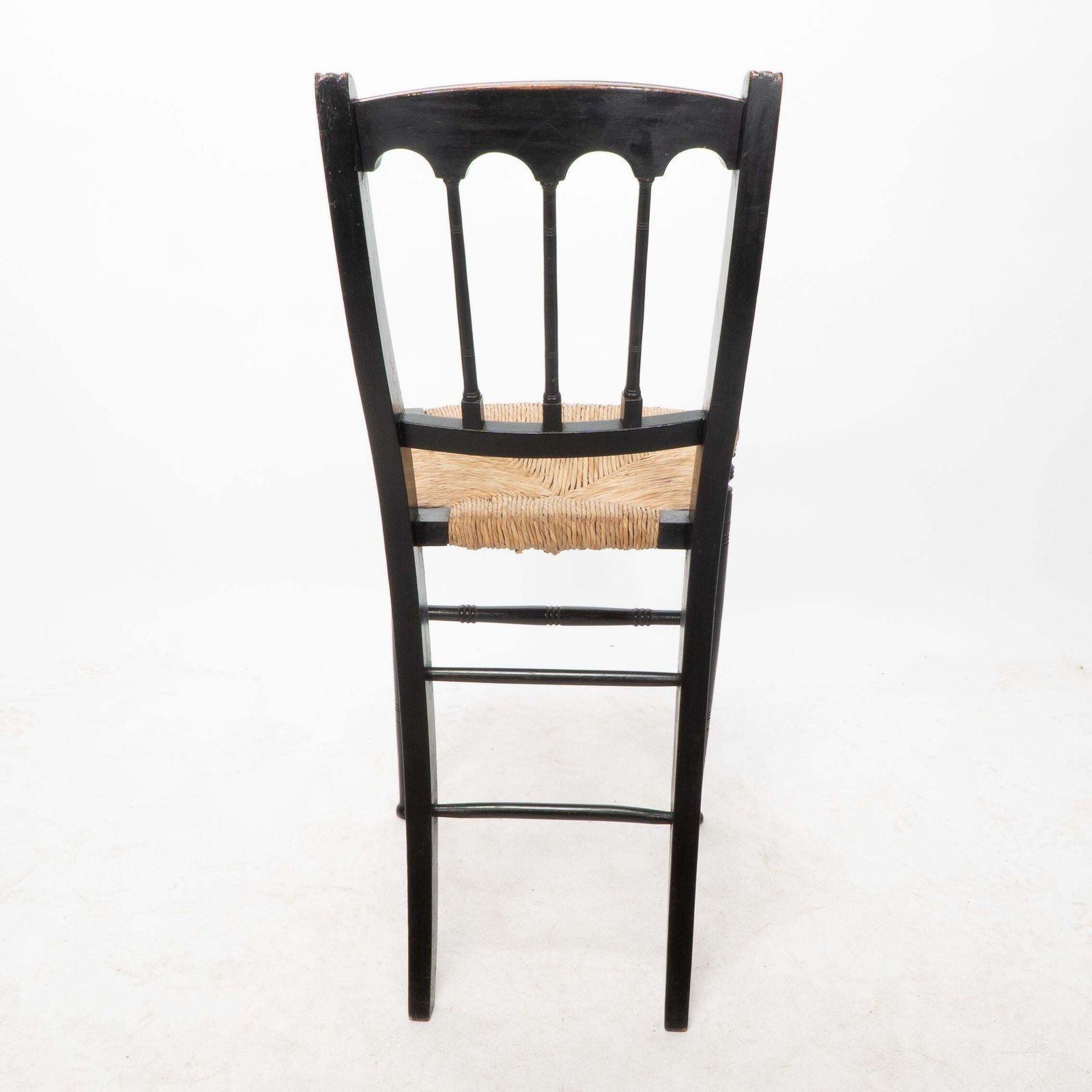 photo vinterior Collier & Plucknett Attri. Godwin Style. Aesthetic Movement Ebonized Music Chair