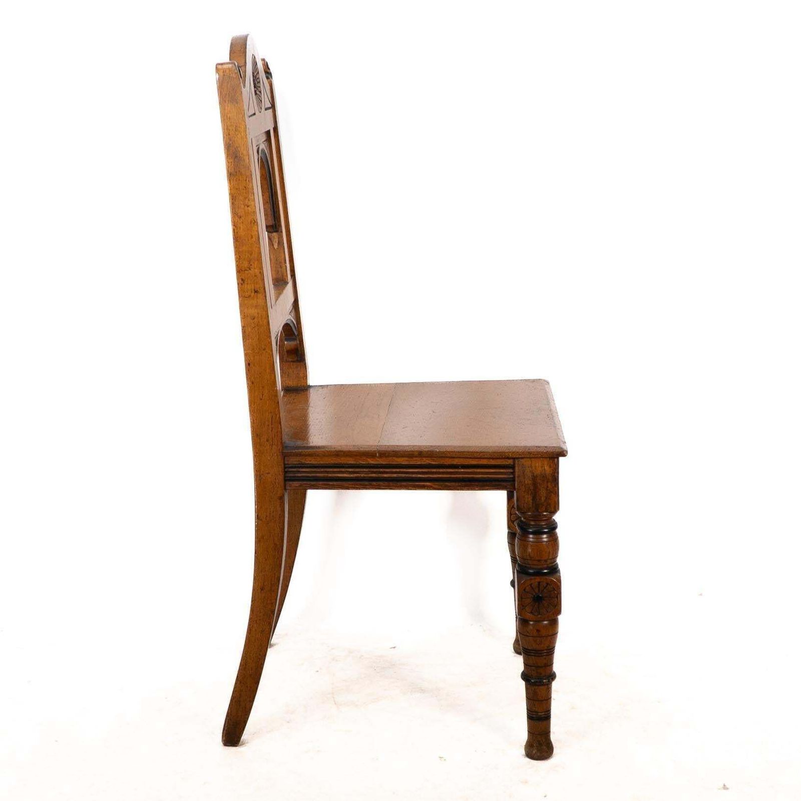 Alfred Waterhouse Attributed For James Lamb. A Gothic Revival Oak Hall Chair photo Furniture