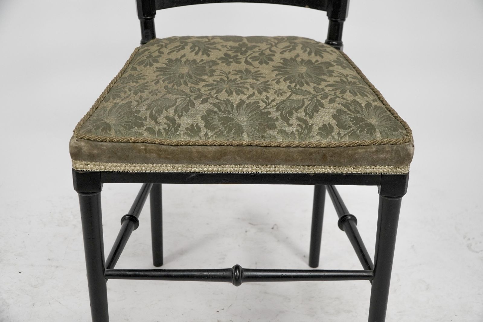 photo vintage J. Plucknett Attri. Collier & Plucknett Prob. Anglo Japanese Ebonized Side Chair