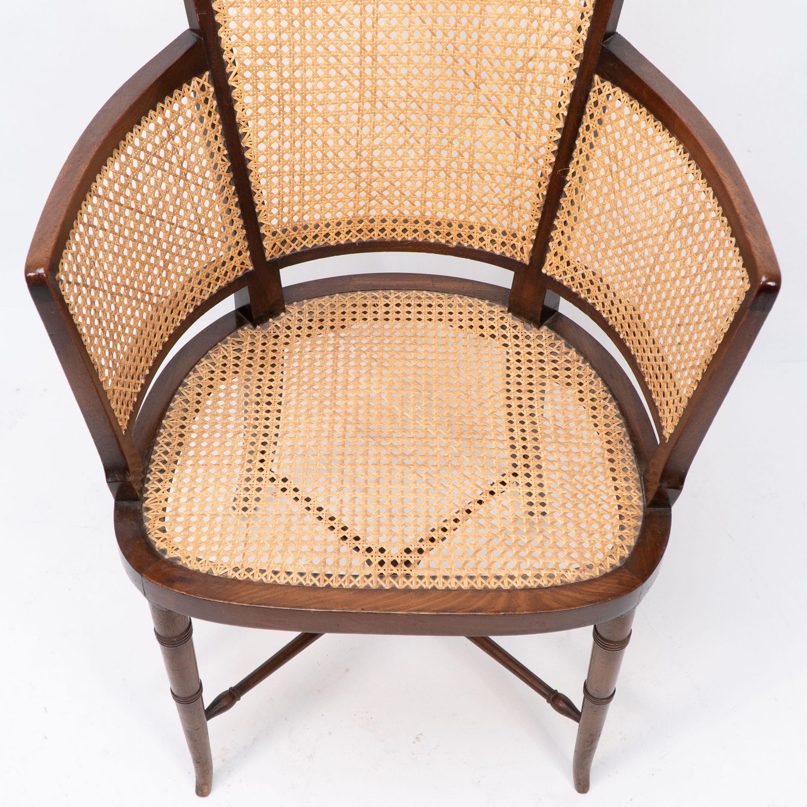 An Anglo Japanese Cane Work Armchair photo buy