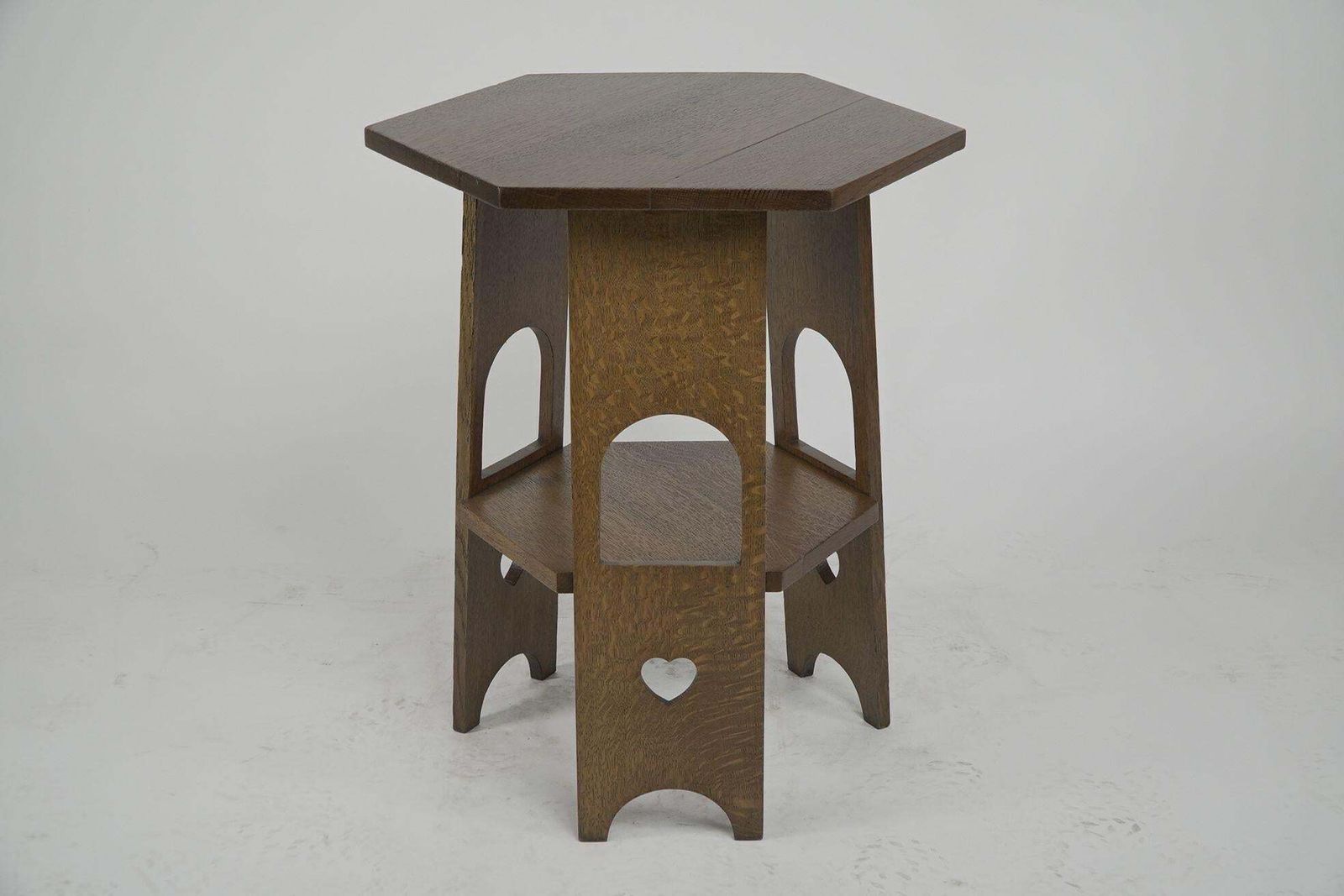 Liberty And Co. A Scarce Pair Of Arts & Crafts Oak Side Tables With Plank Sides photo furniture