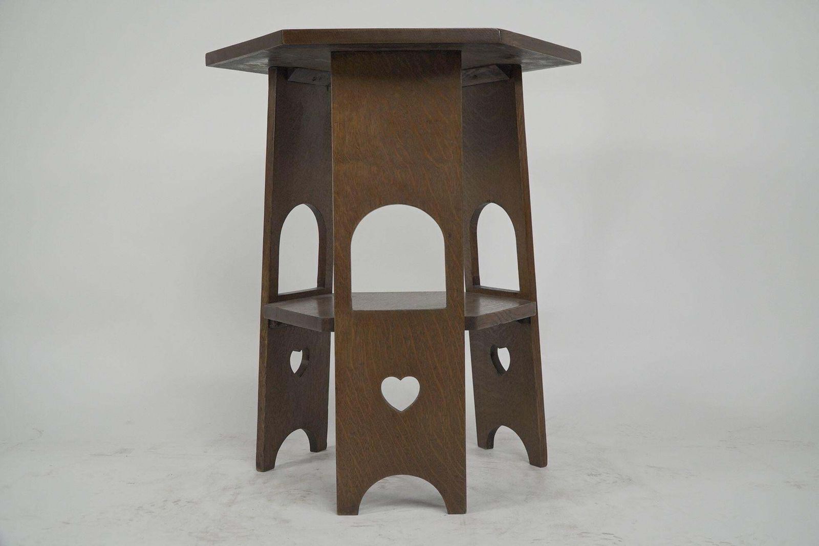 Liberty And Co. A Scarce Pair Of Arts & Crafts Oak Side Tables With Plank Sides photo 4604.0