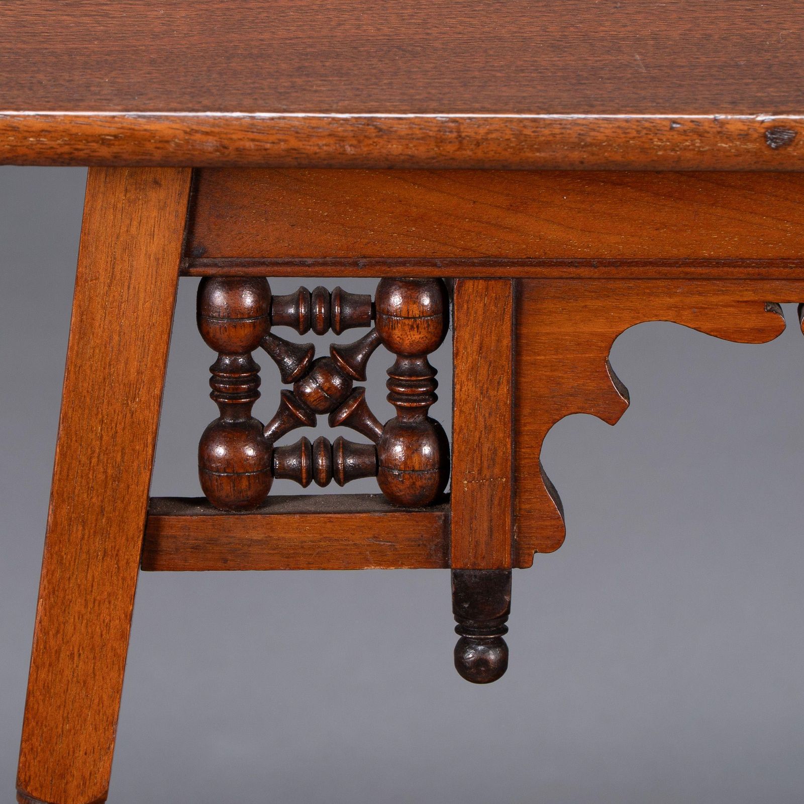 photo for sale Liberty & Co. A Rare Moorish Anglo Japanese Walnut Sidetable