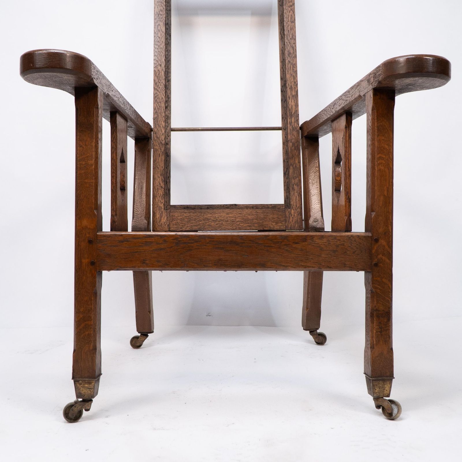 photo buy A Cotswold School Arts And Crafts Reclining Oak Armchair Of Superior Quality