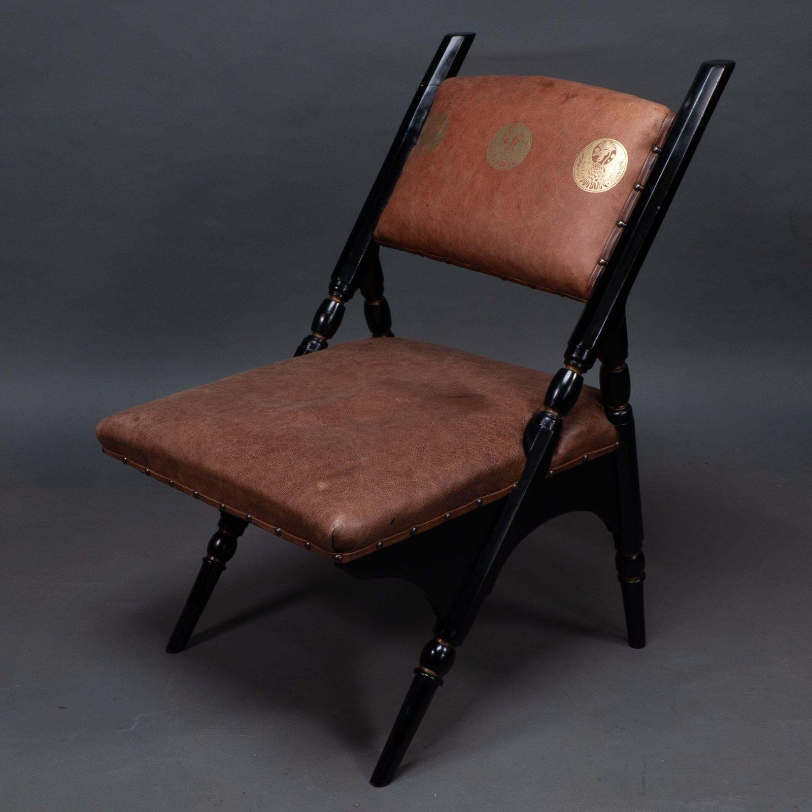 An Aesthetic Movement A Frame Ebonized Chair In The Style Of DR C Dresser photo for sale