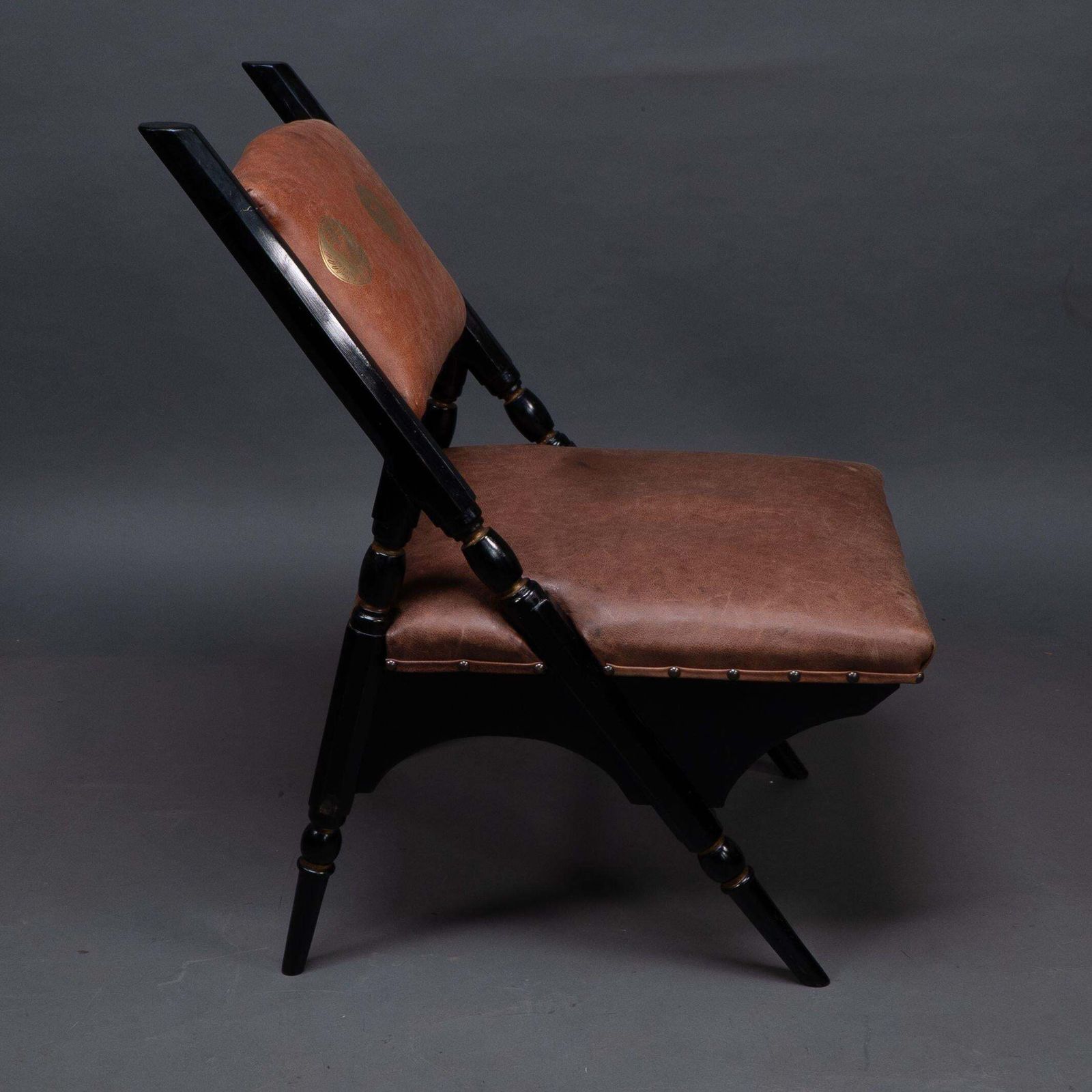 An Aesthetic Movement A Frame Ebonized Chair In The Style Of DR C Dresser photo Furniture