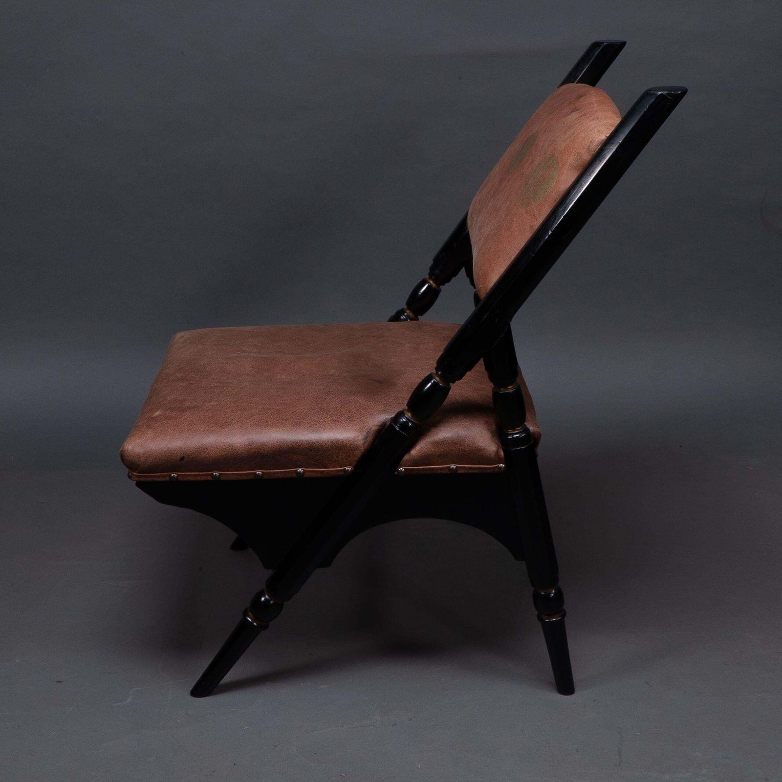 An Aesthetic Movement A Frame Ebonized Chair In The Style Of DR C Dresser photo 2855.0