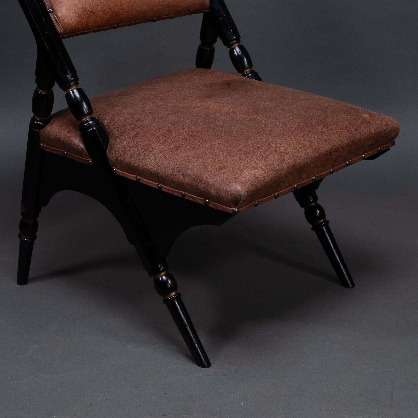 photo vinterior An Aesthetic Movement A Frame Ebonized Chair In The Style Of DR C Dresser