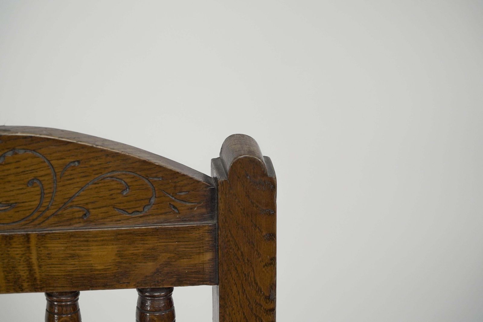 photo buy A Pair Of Substantial Gothic Revival Oak Hall Chairs With Period Tiles
