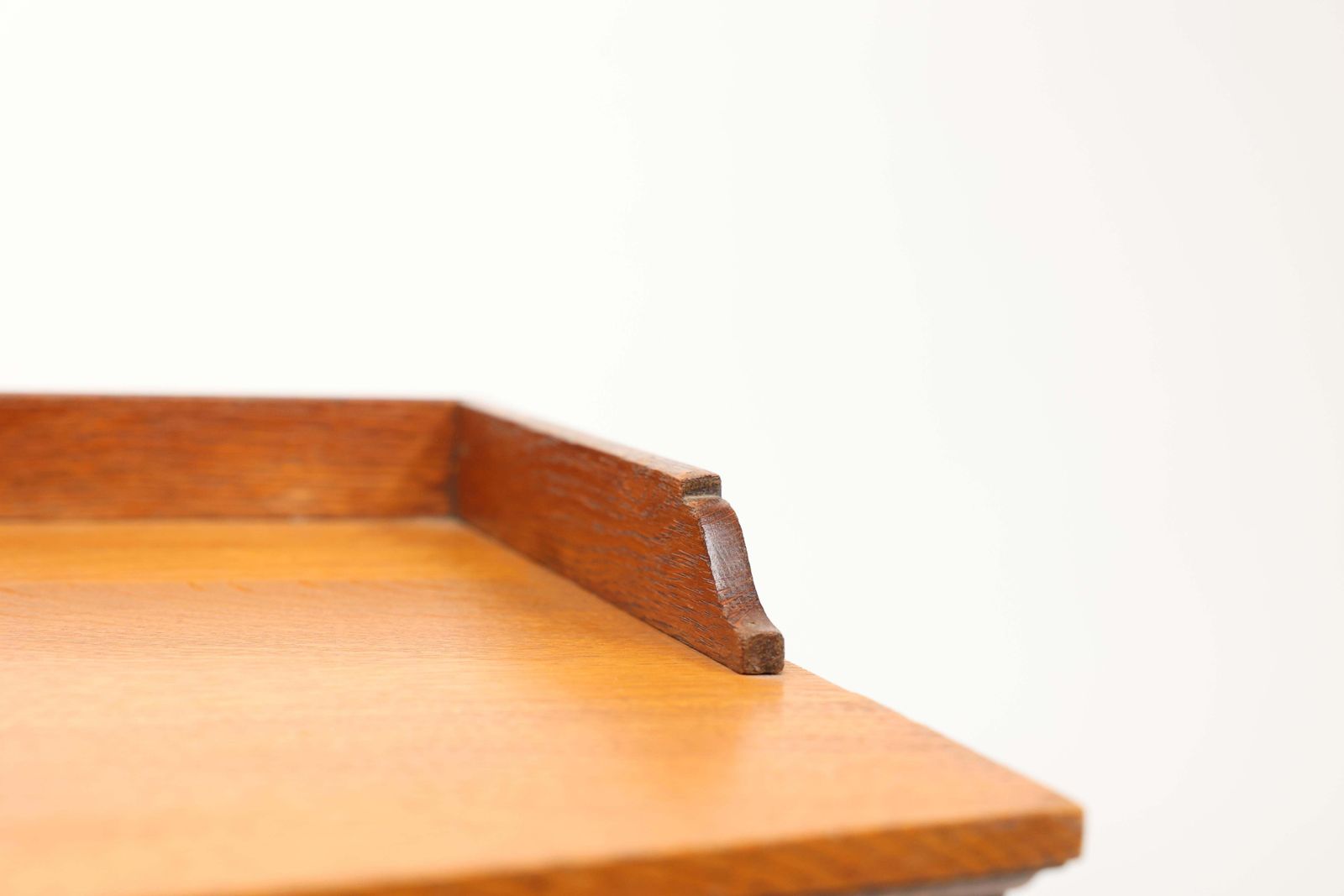 photo furniture Waring And Gillow. An Arts And Crafts Bow Fronted Kneehole Twin Pedestal Desk