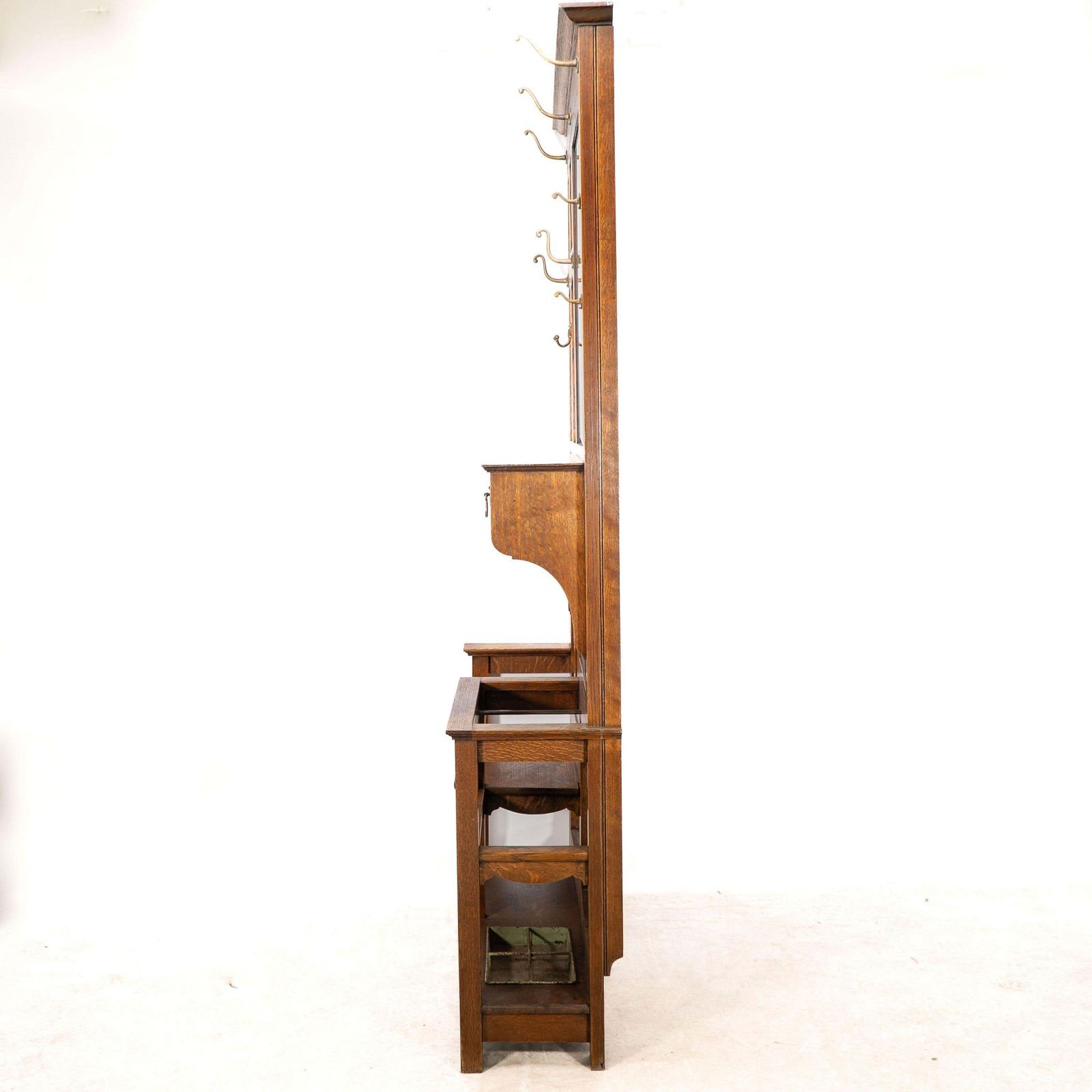 Shapland And Petter. A Good Arts And Crafts Oak Hall Stand photo for sale
