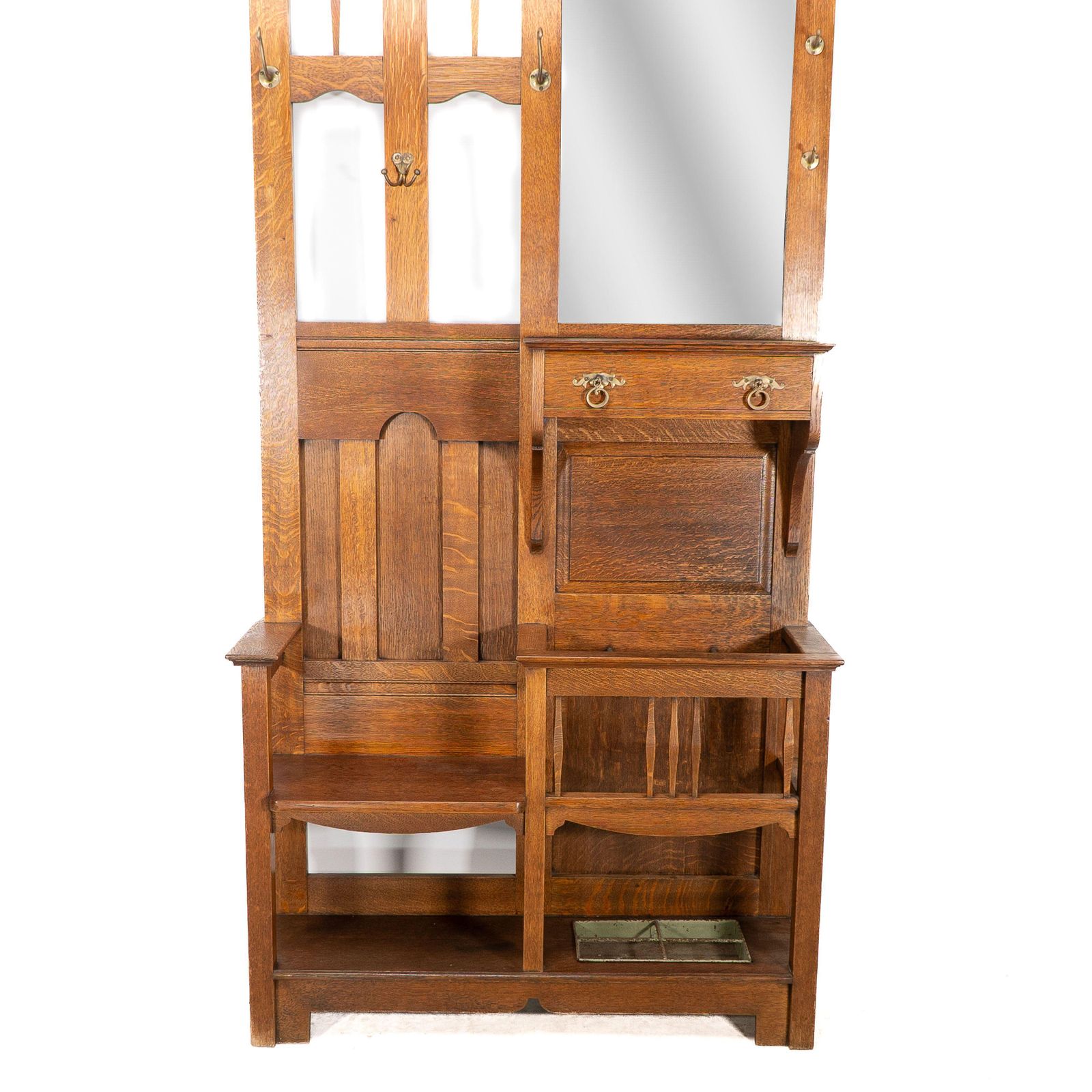 Shapland And Petter. A Good Arts And Crafts Oak Hall Stand photo 2549.0