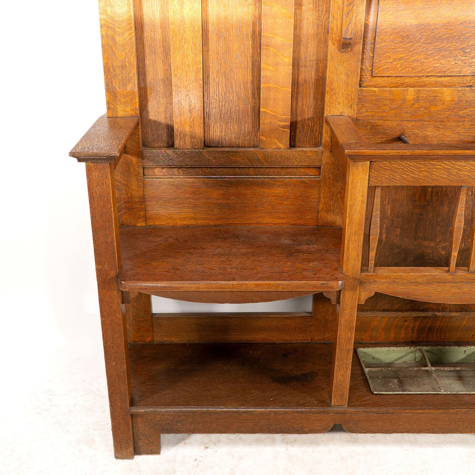 photo for sale Shapland And Petter. A Good Arts And Crafts Oak Hall Stand