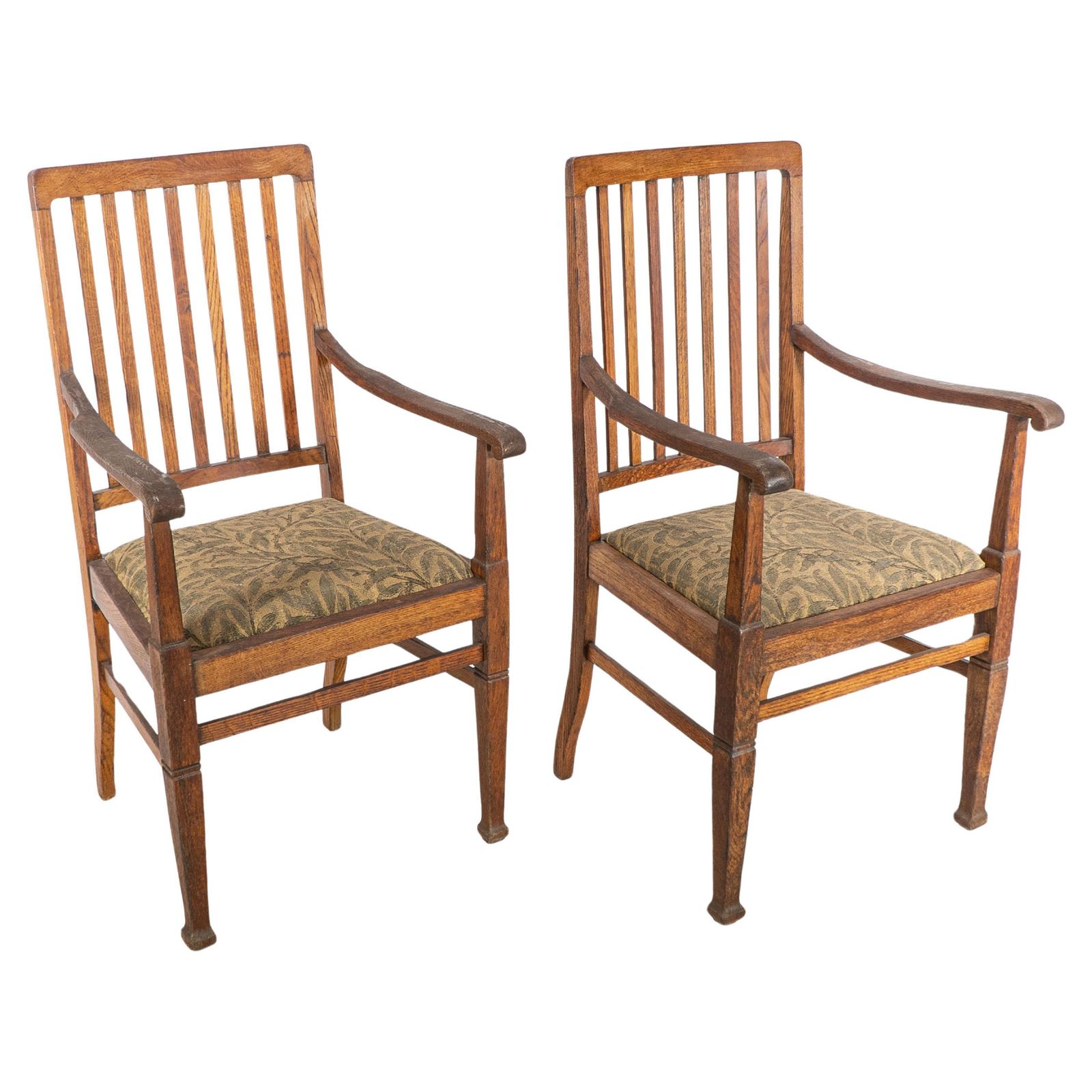 Shapland And Petter. A Pair Of Arts And Crafts Oak Armchair