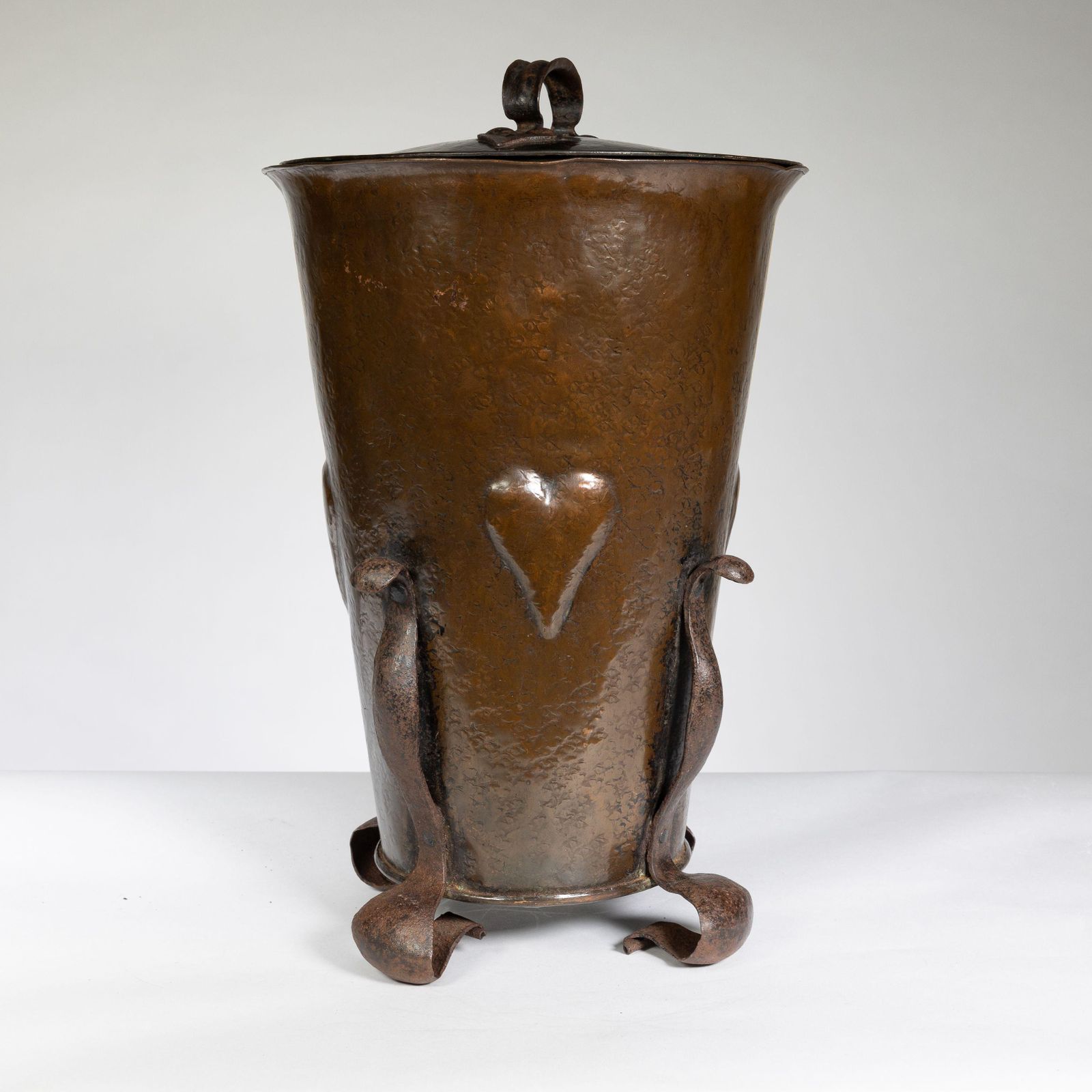 An Arts And Crafts Brass Coal Bucket photo furniture