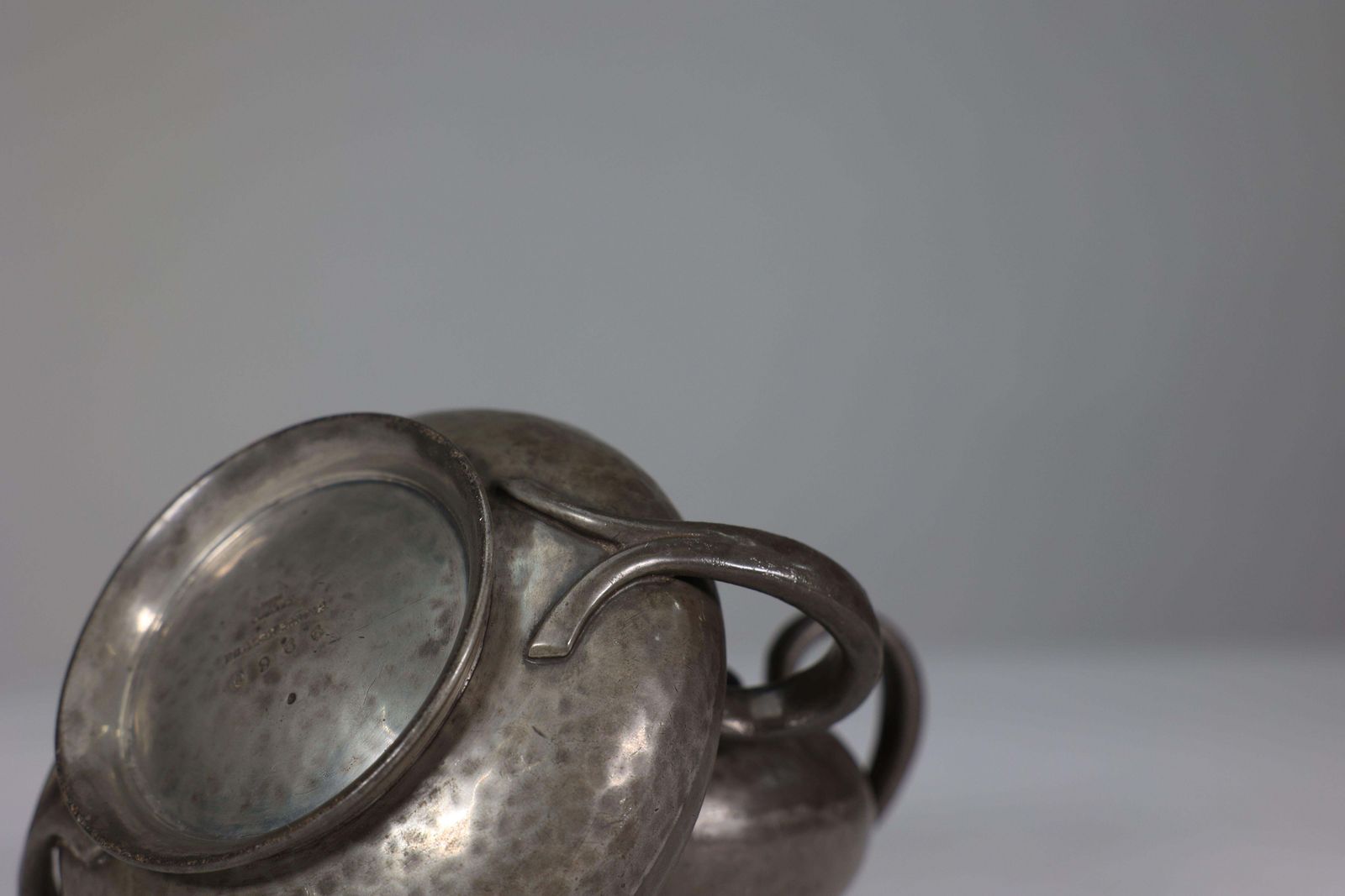photo for sale Liberty And Co. An English Pewter 0966 Arts And Crafts Milk And Sugar Bowl