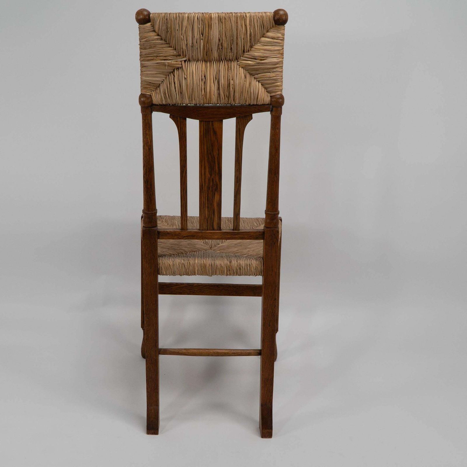 photo for sale Goodyers Of Regent St. George Walton Style. An Arts & Crafts Inlaid Rush Seat