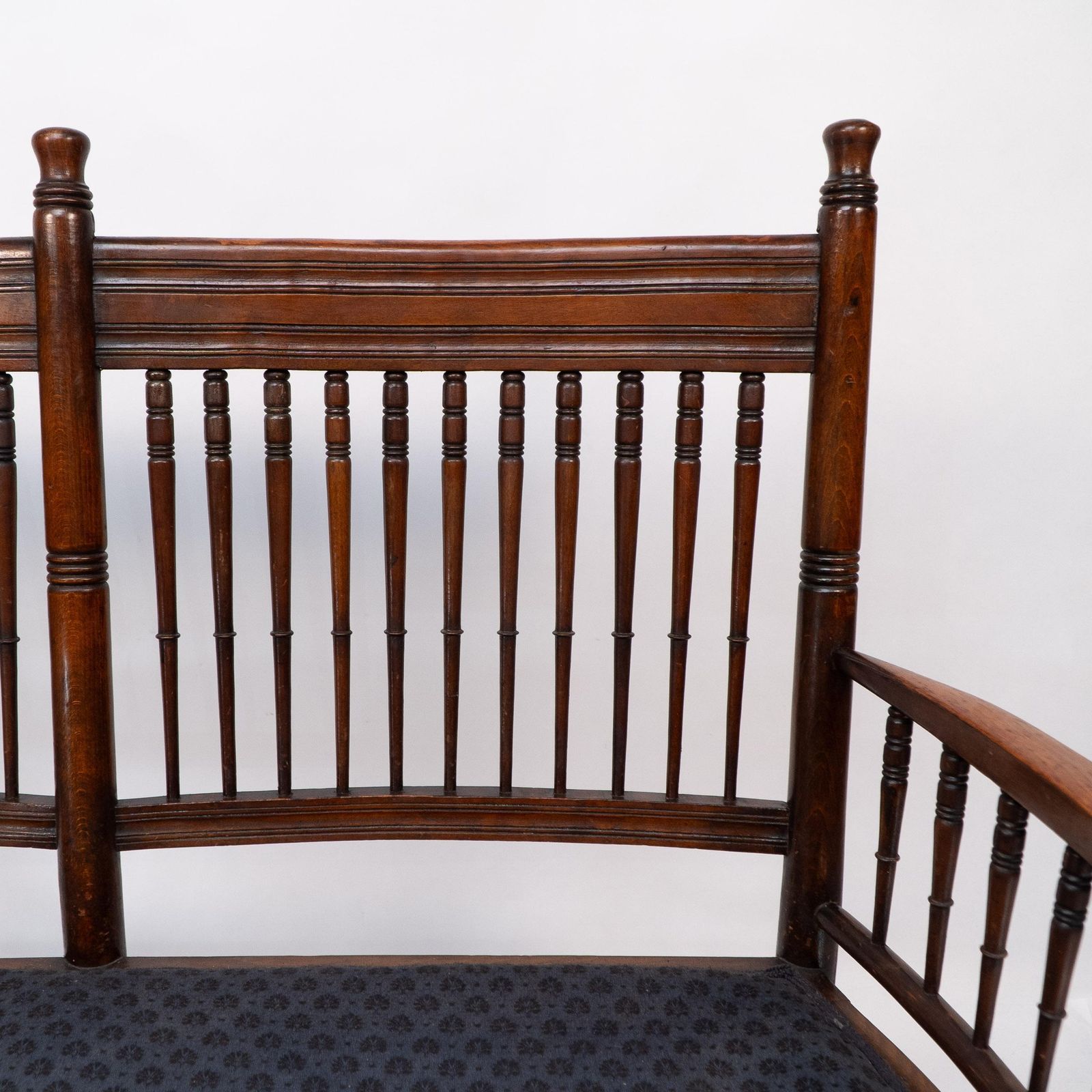 photo furniture Bruce Talbert Attri. An Aesthetic Movement Upholstered Love Or Twin Window Seat