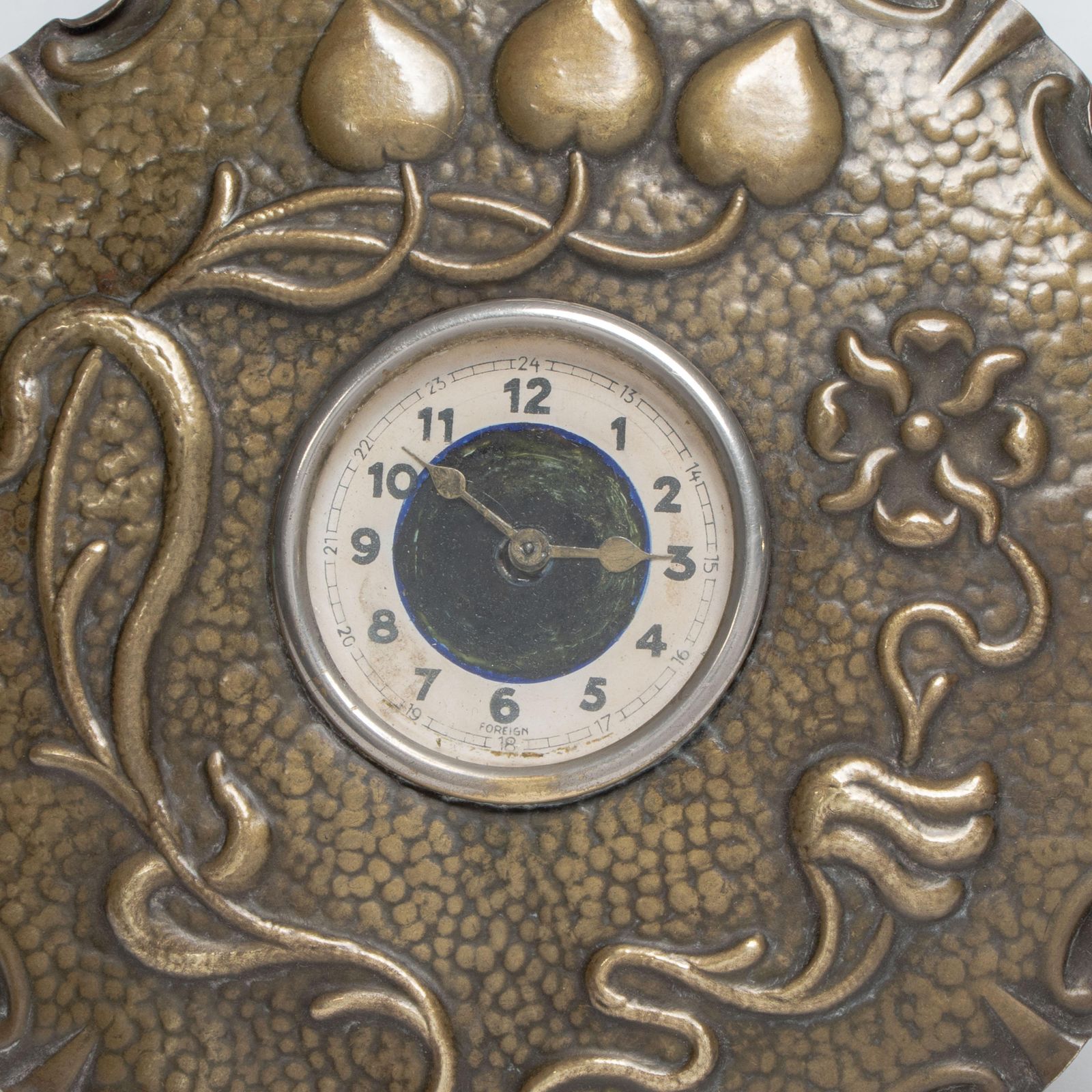 photo for sale A Little Arts & Crafts Copper Table Clock In The Shape Of A Flower Head