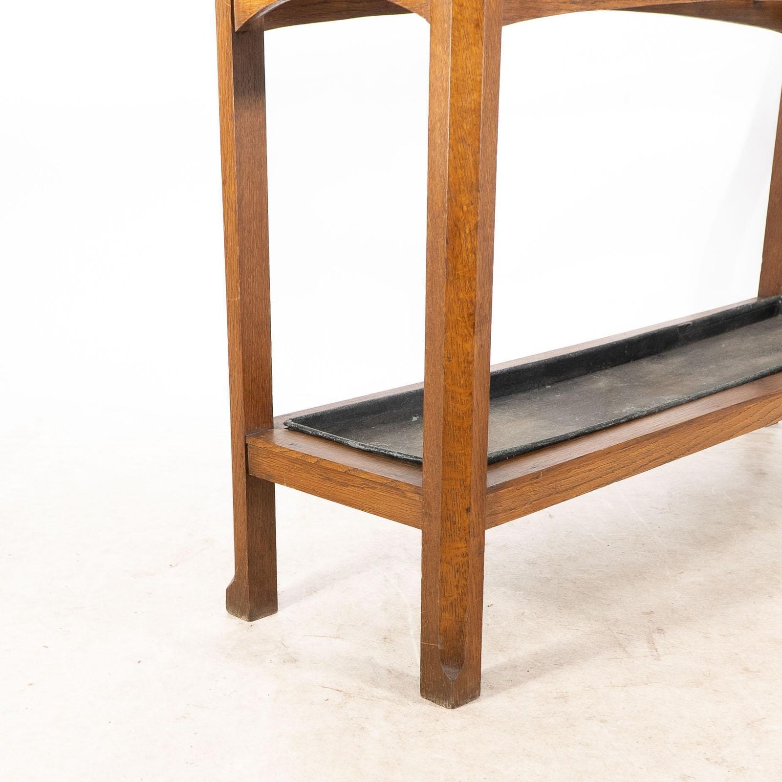 Home Decor An Arts And Crafts Oak Stick And Umbrella Stand With Fourteen Sections photo