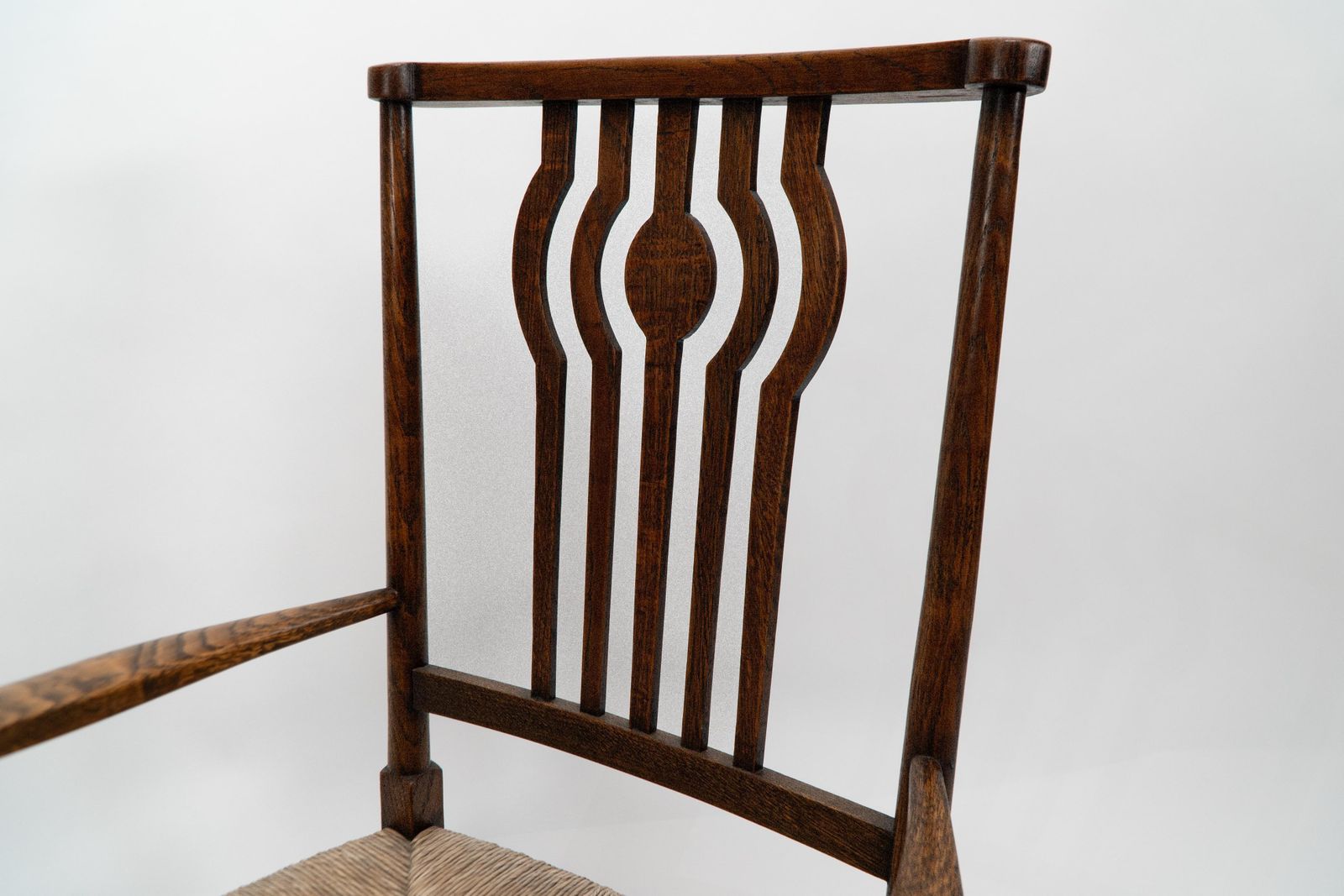 Liberty And Co. An Arts And Crafts Rush Seat Armchair photo buy