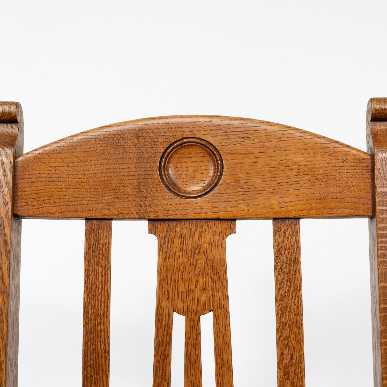 Furniture Shapland And Petter. A Set Of Four Arts And Crafts Oak Dining Chairs photo