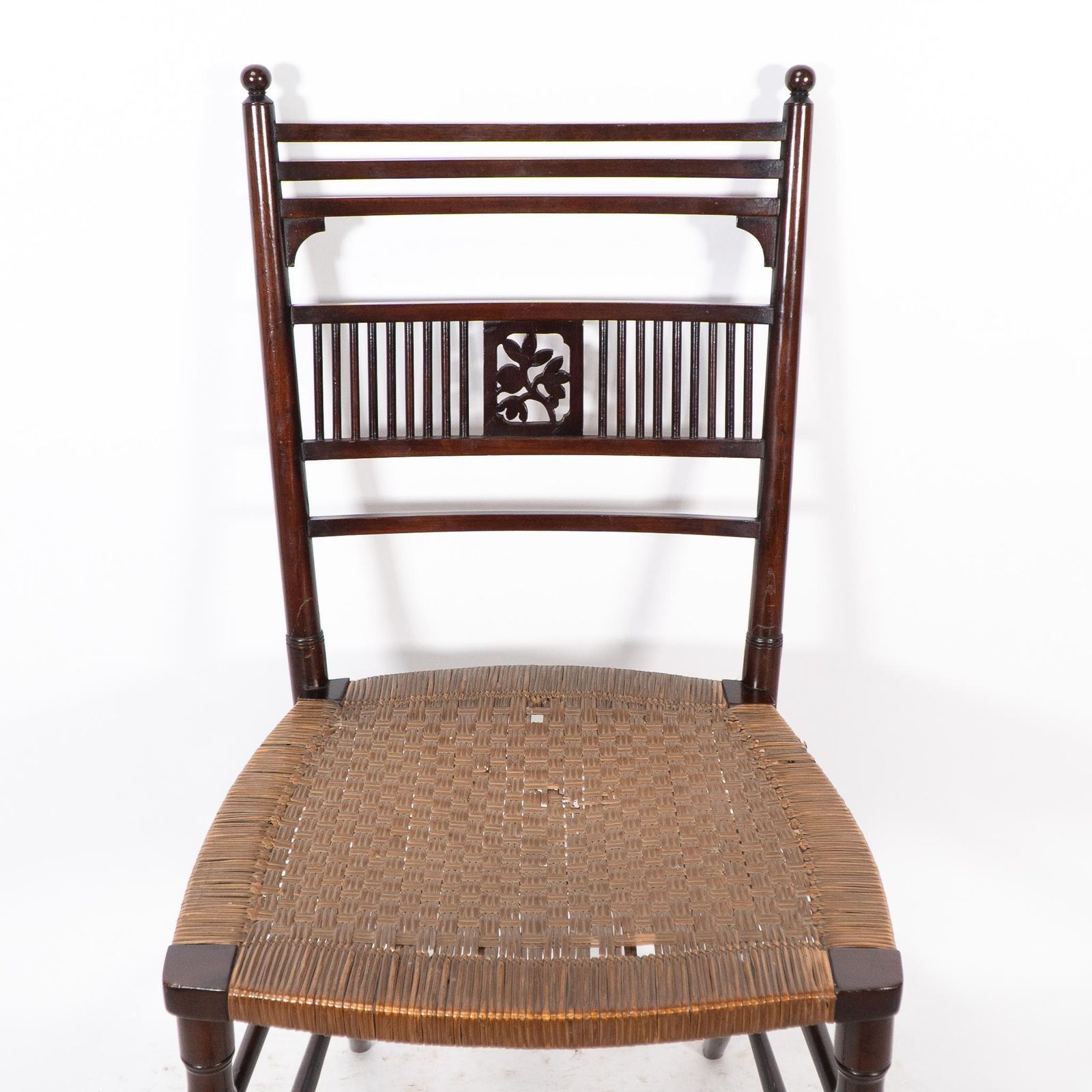 H W Batley. Collinson & Lock. An Aesthetic Movement Side Chair With Floral Decor photo vinterior