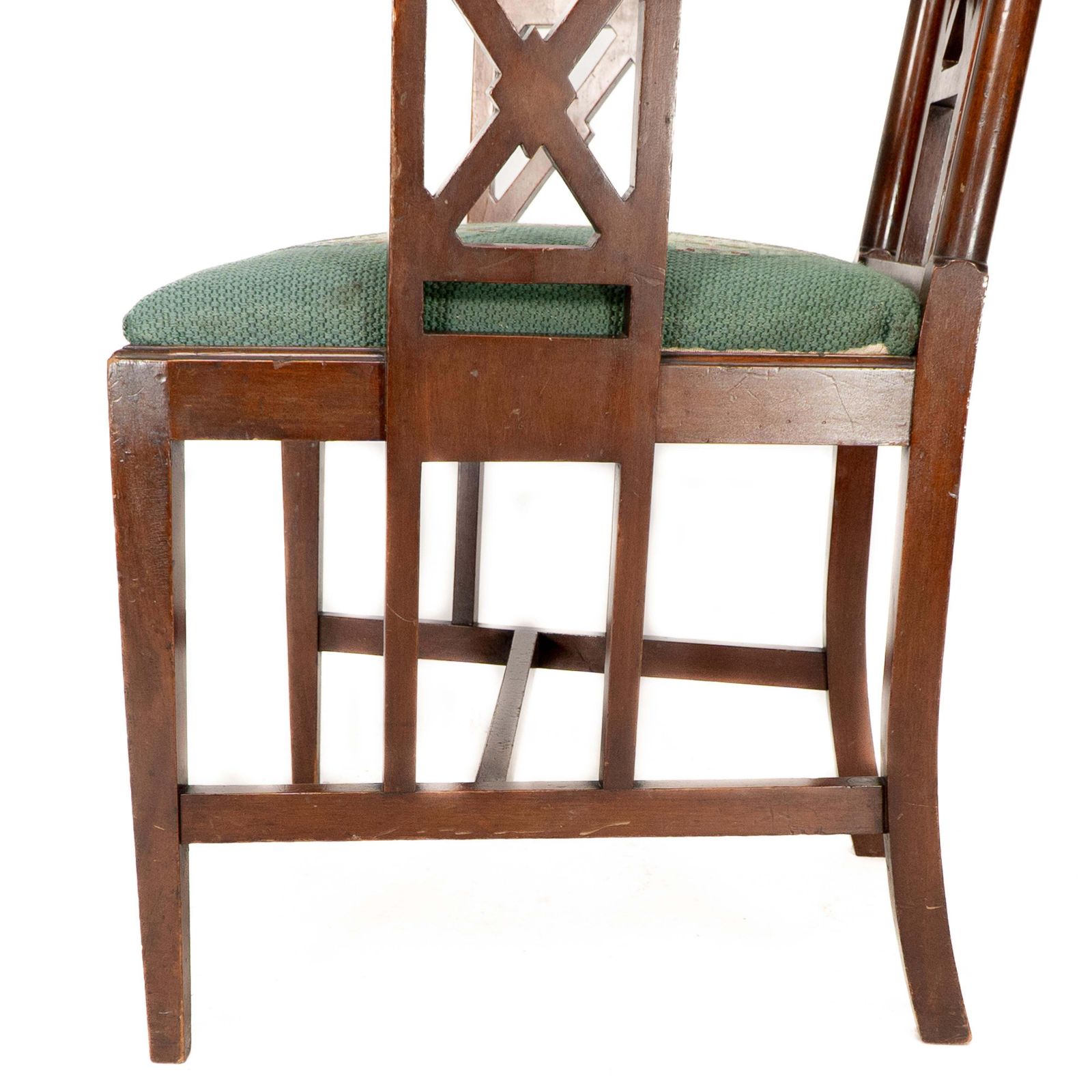 photo vintage William Birch. An Aesthetic Movement Walnut Armchair With Turned Ball Finials