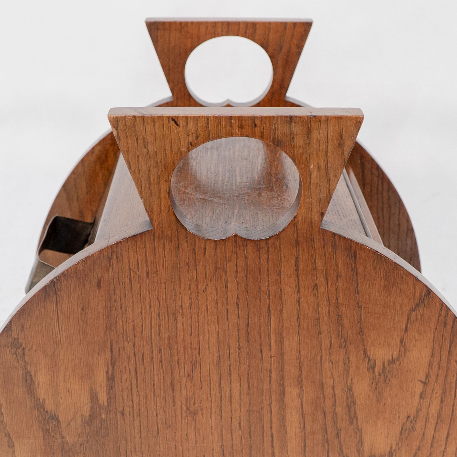 photo buy W J Neatby Attri. An Arts & Crafts Oak Coal Box With Stylized Carrying Handles