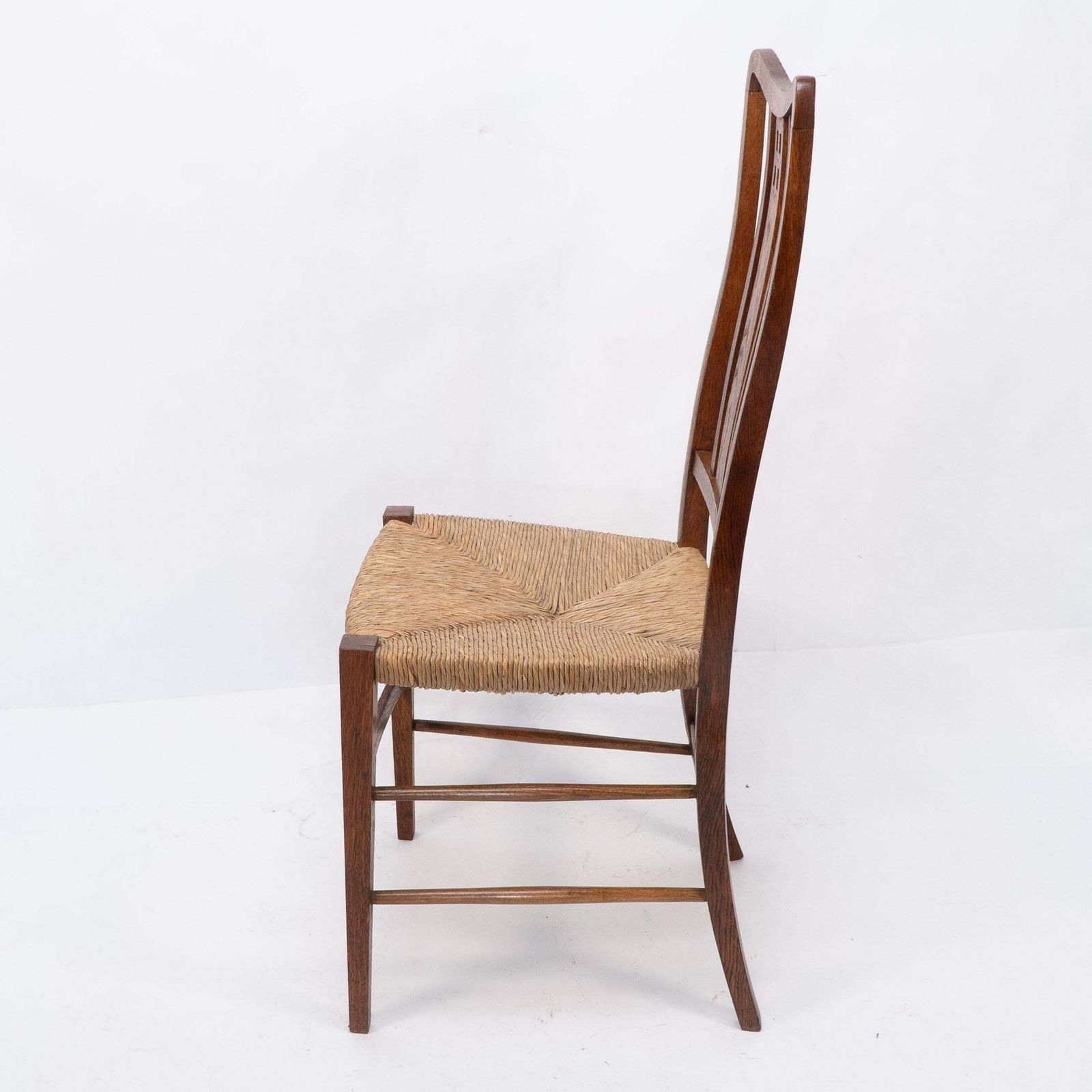 Wylie And Lochhead (Attributed). A Pair Of Rush Seated Side Or Bedroom Chairs photo buy
