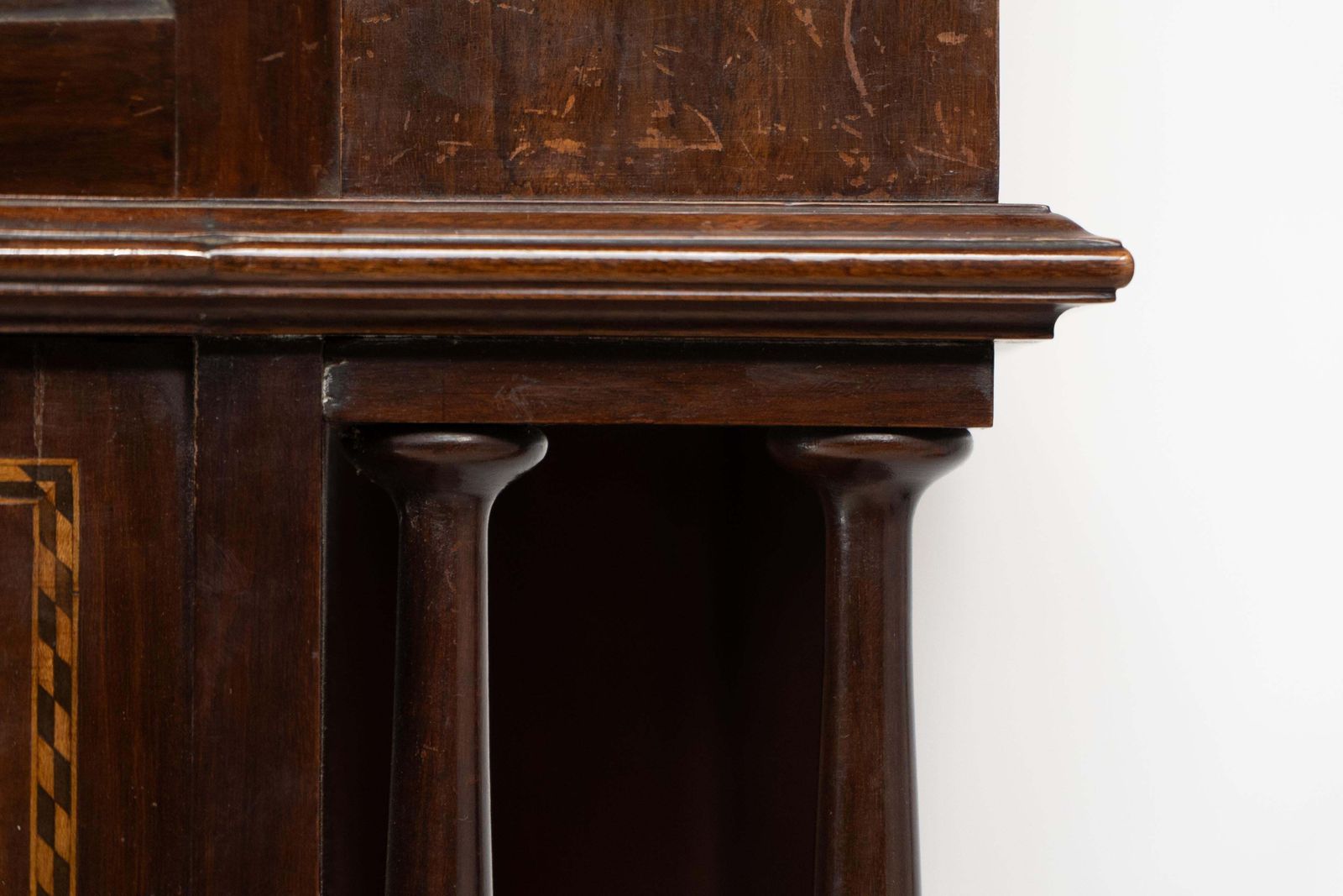 photo vintage E. Goodall Manchester An English Arts & Crafts Display Cabinet With Floral Inlay