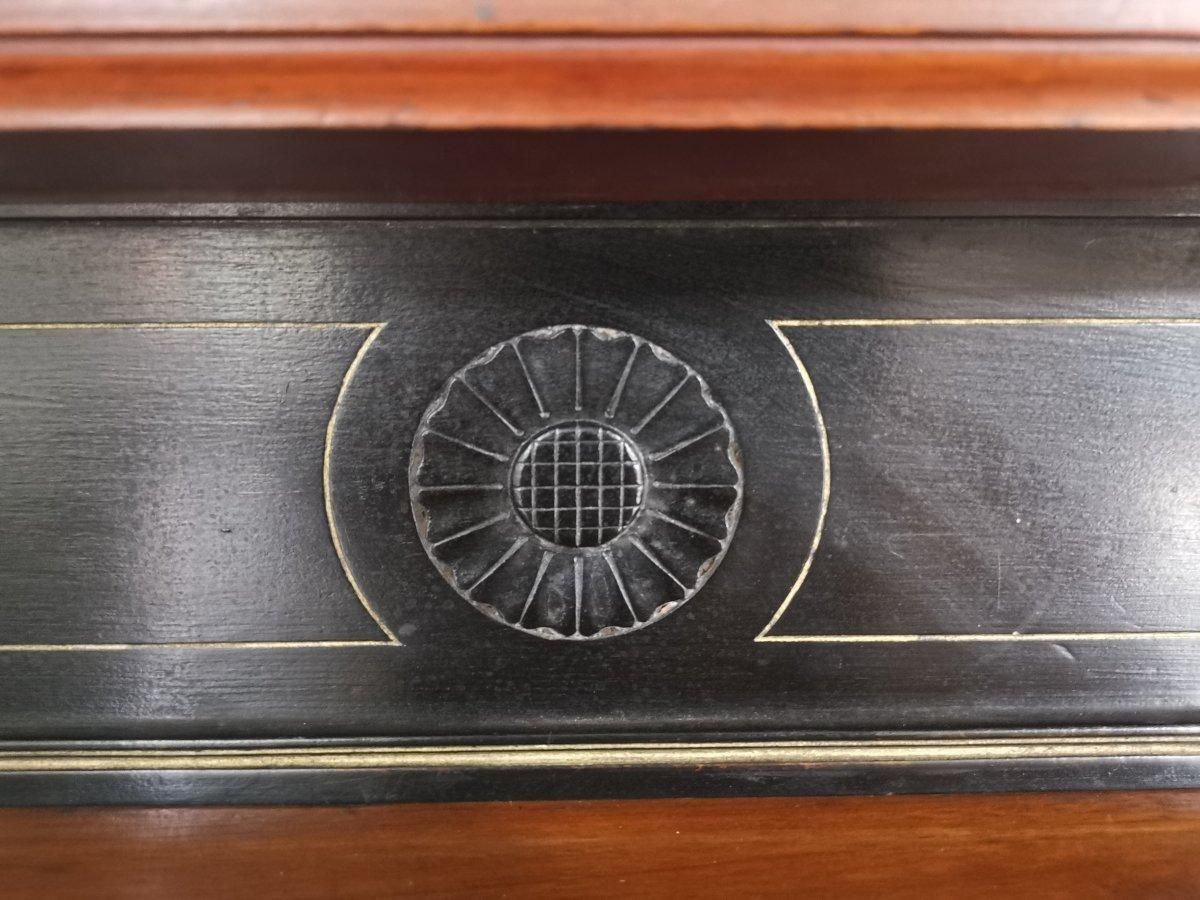 Aesthetic Movement Side Cabinet With Carved Panels Of Putti Putti Playing Music. photo 4895.0