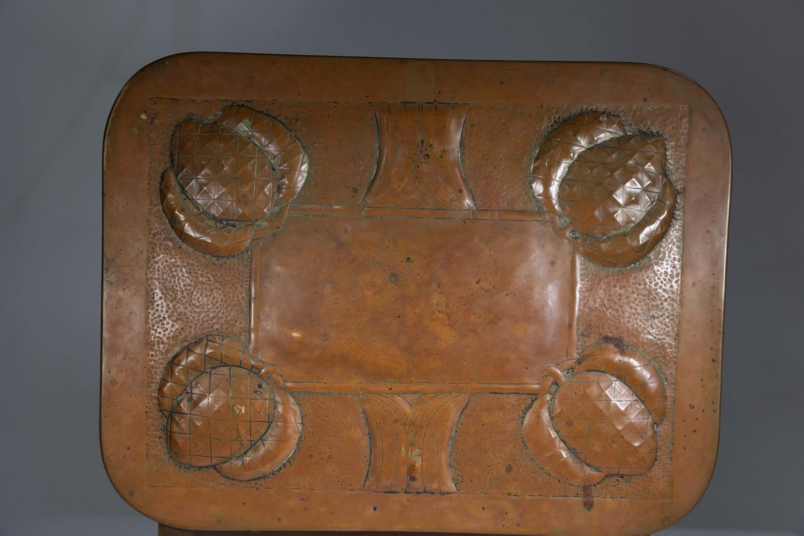 photo for sale Margaret Gilmour School. Scottish Arts & Crafts Coal Box With Thistle Detail