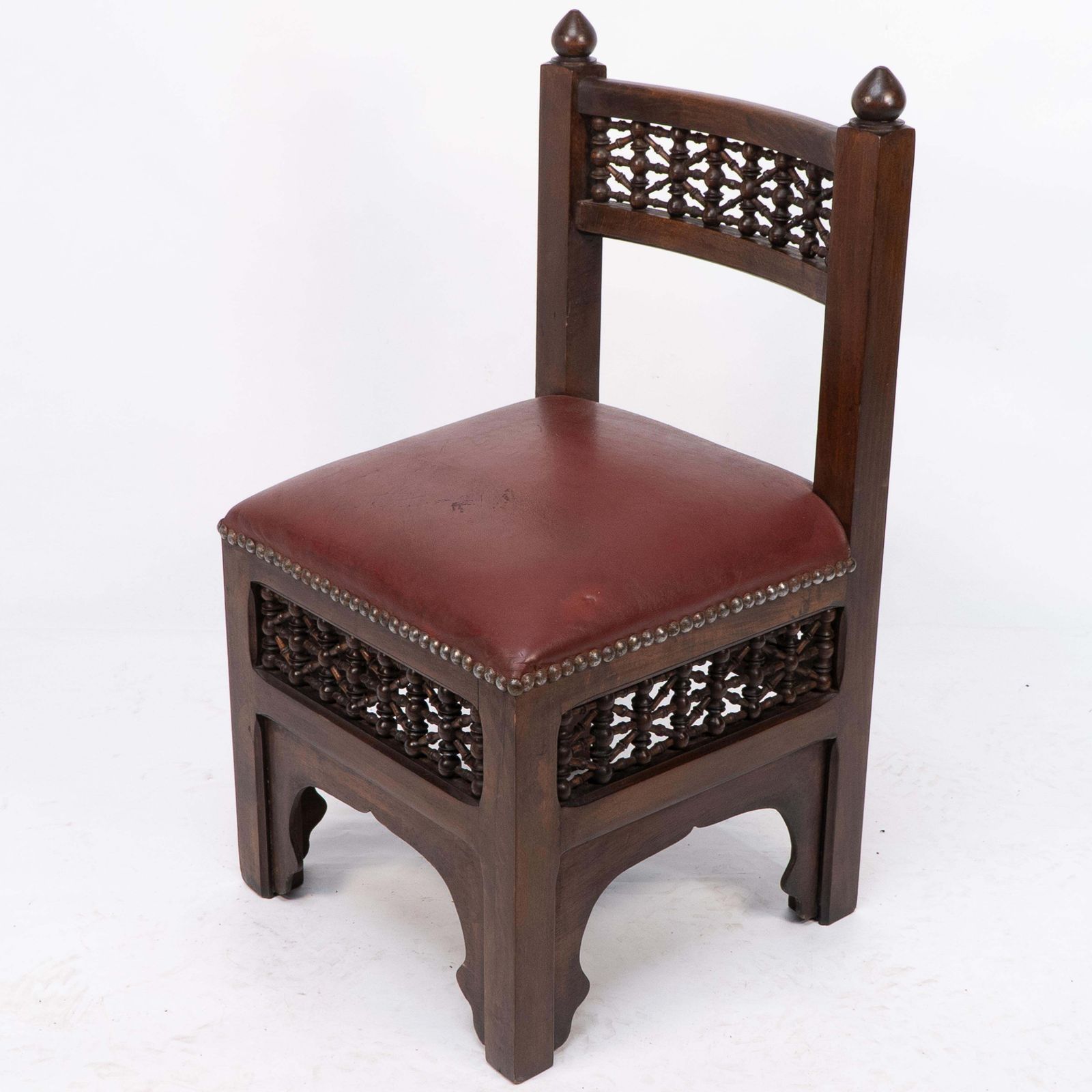Liberty & Co. Moorish Side Or Childs Chair With Mashrabiya Turned Details photo for sale