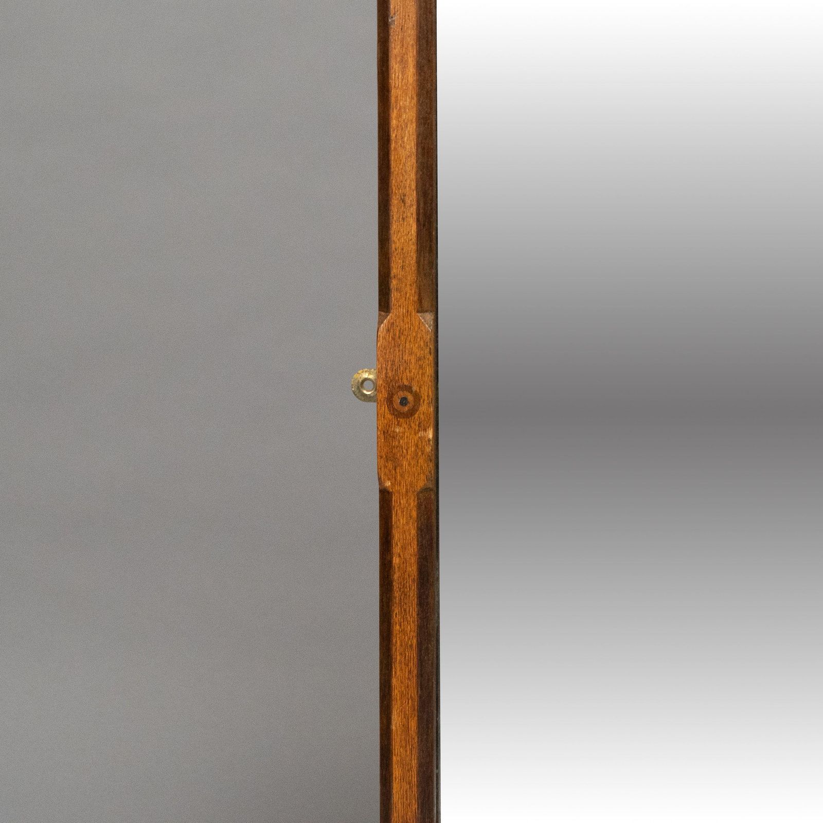 Charles Bevan Style Of. A Gothic Revival Oak Wall Mirror photo vintage