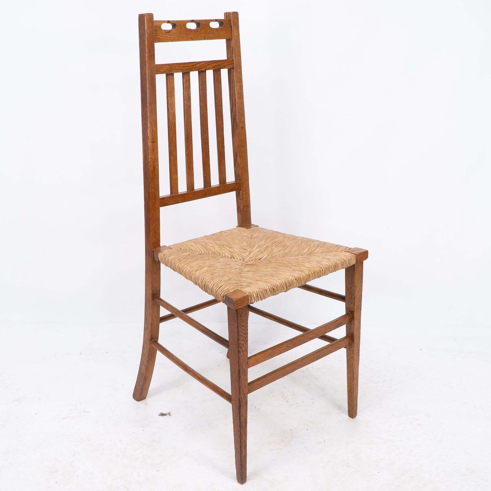 E A Taylor Attri For Wylie & Lochhead. A Pair Of Arts & Crafts Side Chairs photo for sale