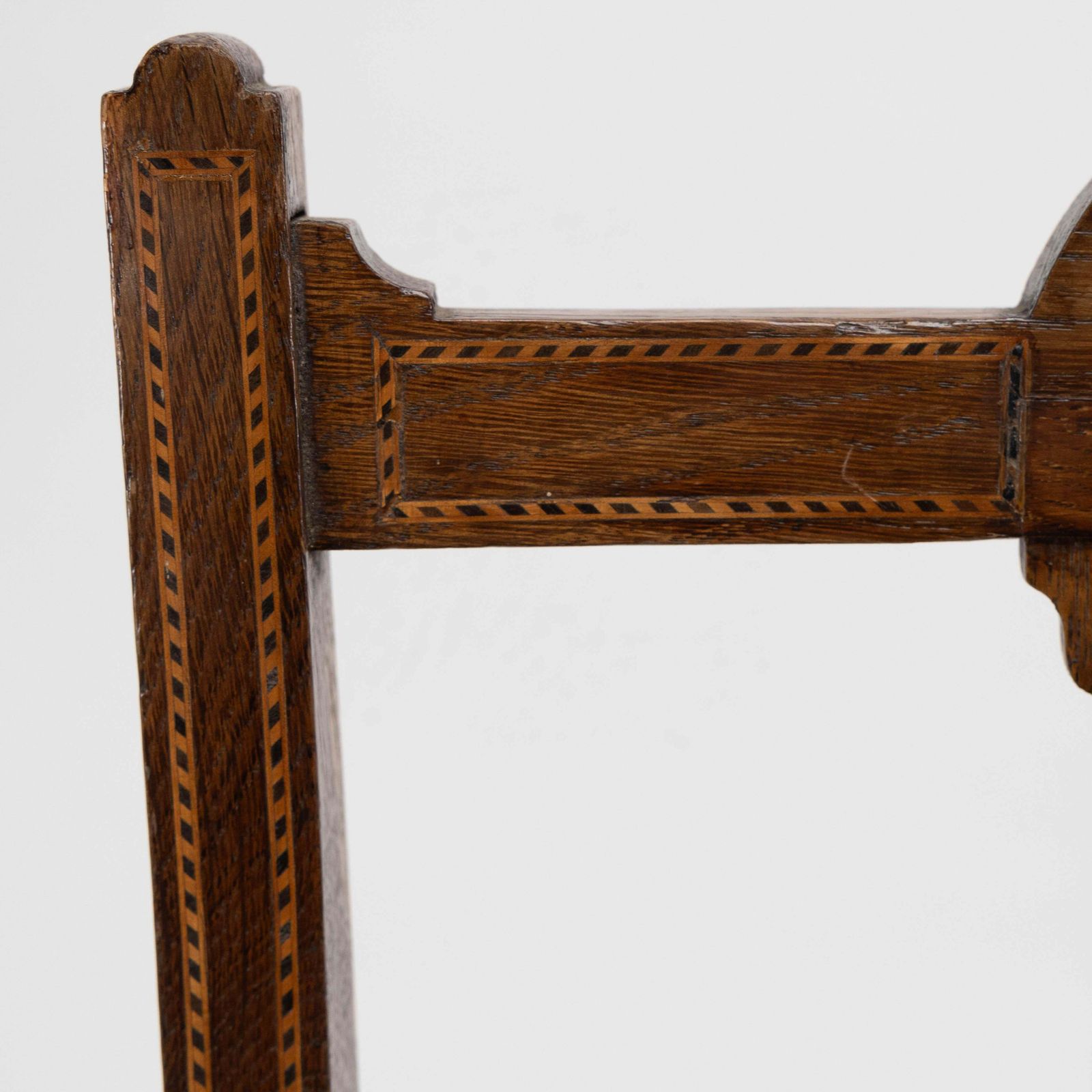 Waring & Gillow Probably. Arts & Crafts Side Chair With Ebony And Pewter Inlays photo buy