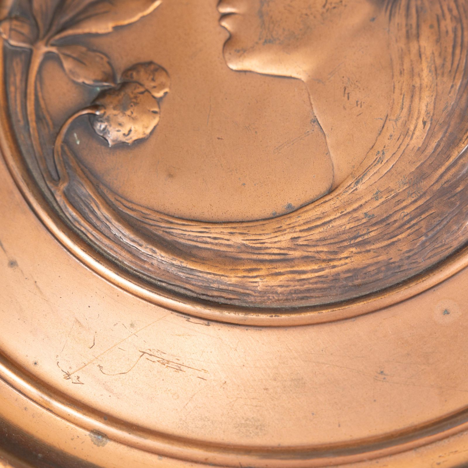 photo furniture Wmf. A Pair Of Brass Wall Plaques Embossed With A Lady's And Gentleman's Heads