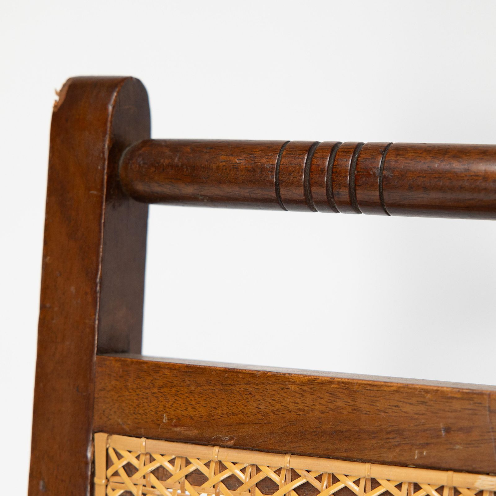 photo vintage E W Godwin (Attributed). A Set Of Four Anglo Japanese Cane Seat Chairs