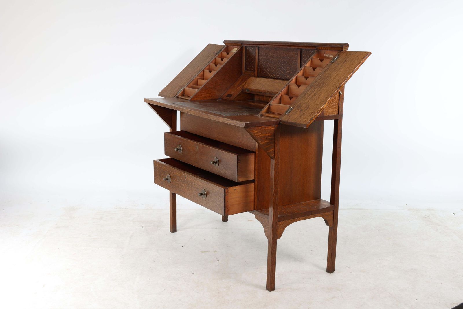 G M Ellwood For J S Henry. An Arts & Crafts Oak Writing Desk photo 2549.0