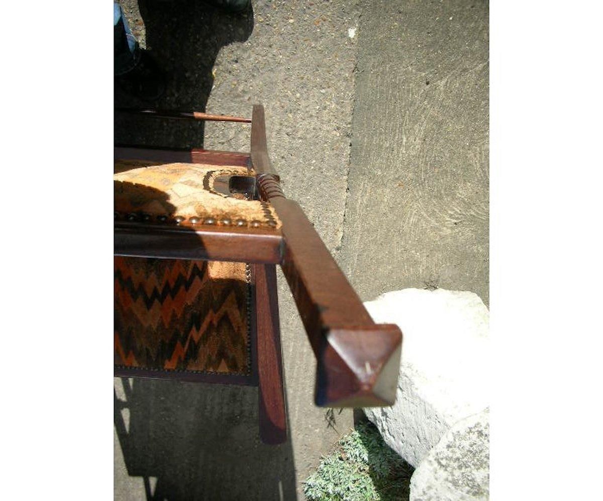photo for sale Liberty And Co Attributed. A Late Aesthetic Movement Walnut Armchair.