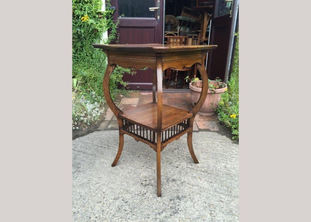 E W Godwin, Style Of. A Pair Of Ash Arts & Crafts Anglo Japanese Side Tables. photo vinterior
