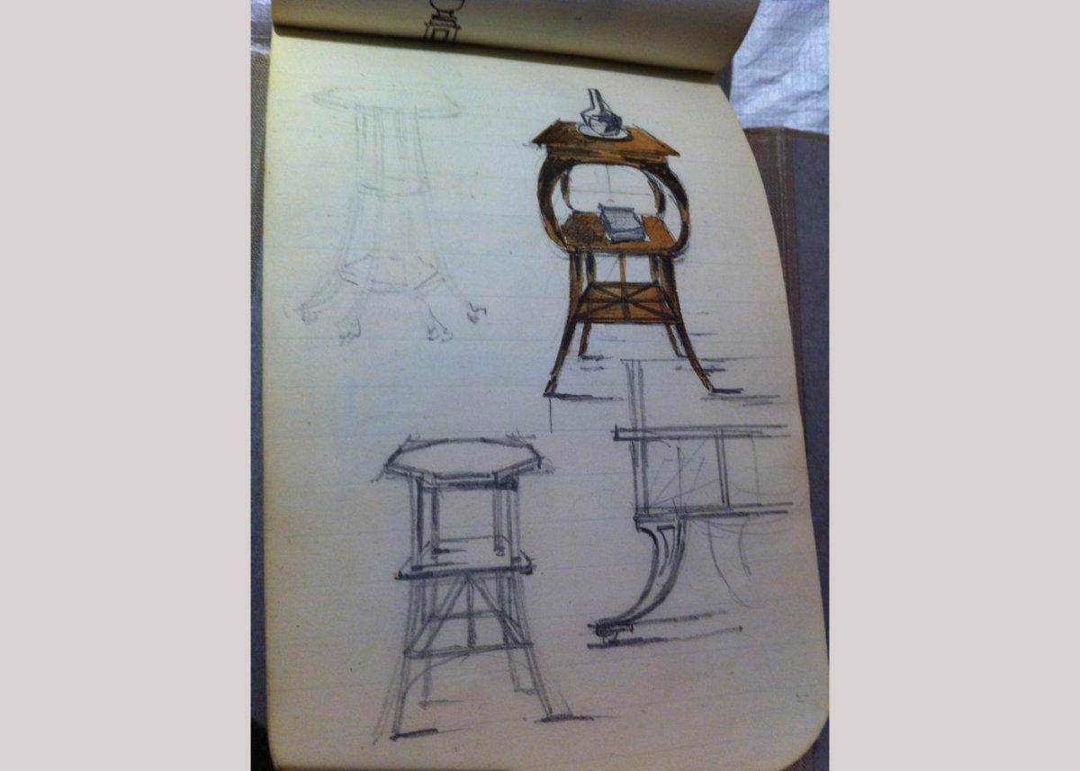 photo buy E W Godwin, Style Of. A Pair Of Ash Arts & Crafts Anglo Japanese Side Tables.