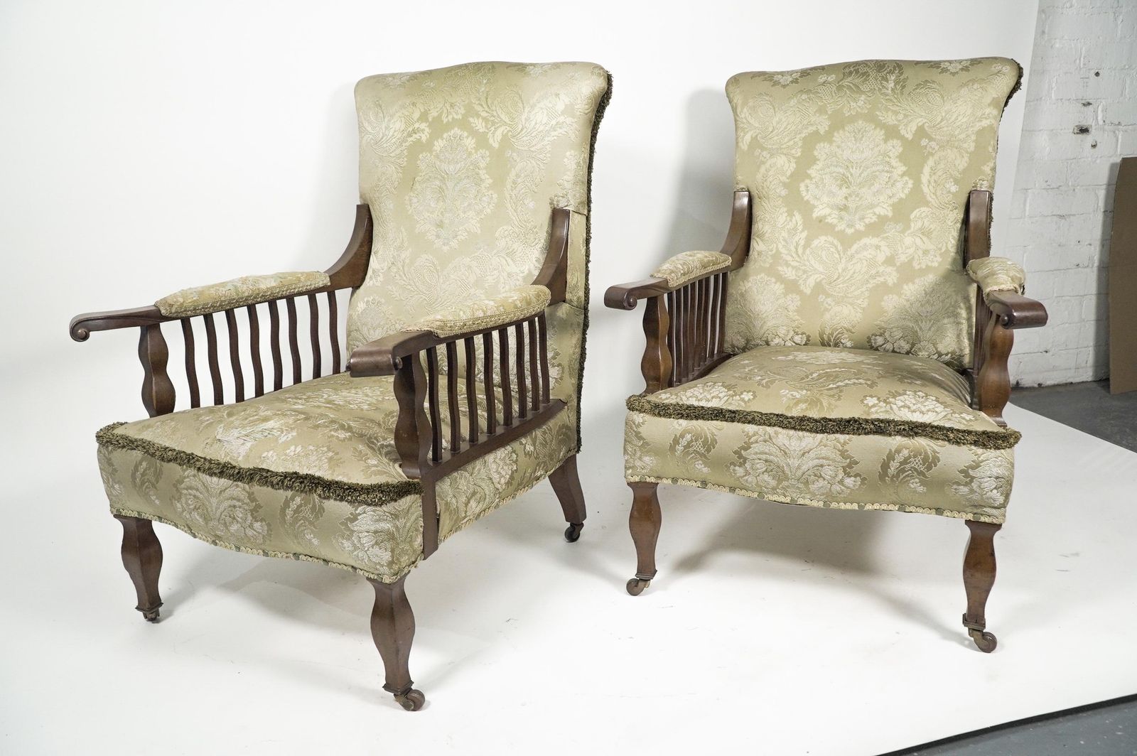George Jack For Morris And Co. A Pair Of Mahogany Saville Armchairs photo furniture