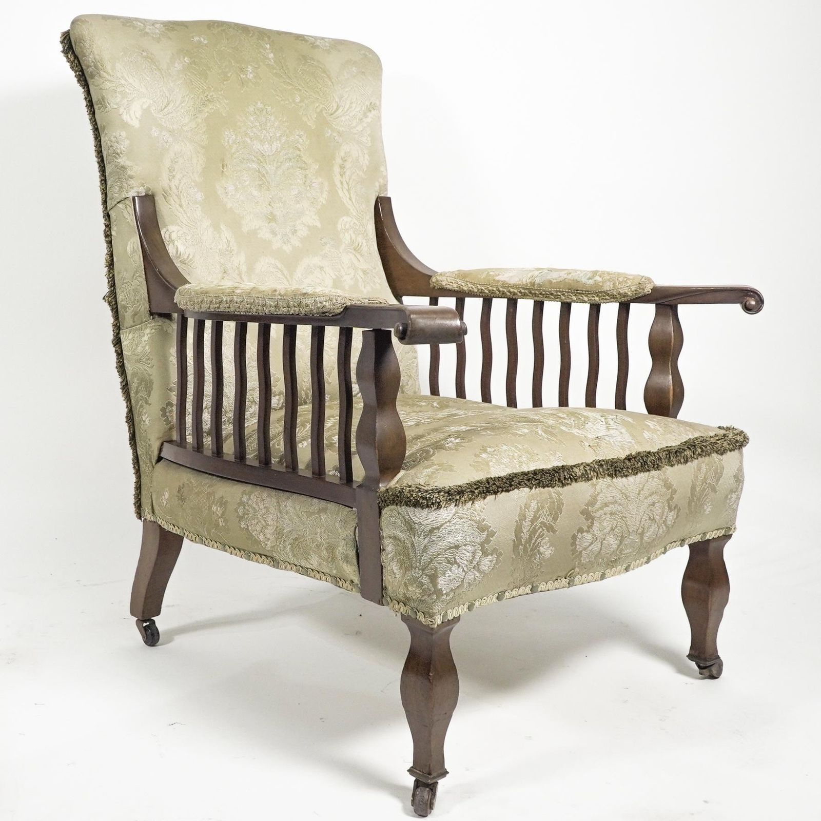George Jack For Morris And Co. A Pair Of Mahogany Saville Armchairs photo for sale