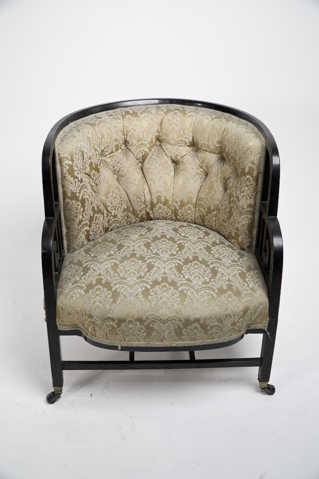 E W Godwin (Attributed). An Anglo Japanese Ebonized Walnut Lounge Chair photo for sale