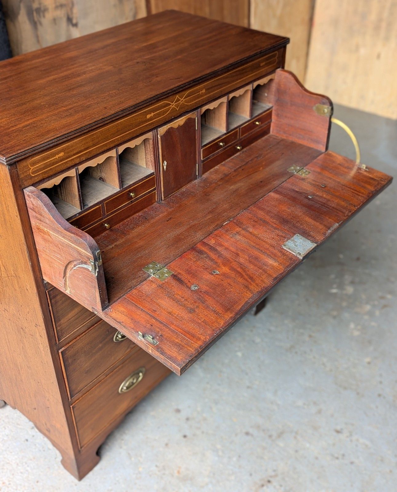 Furniture Antique Secretaire Chest Of Drawers (Delivery Available) Mahogany C 1820 Office photo