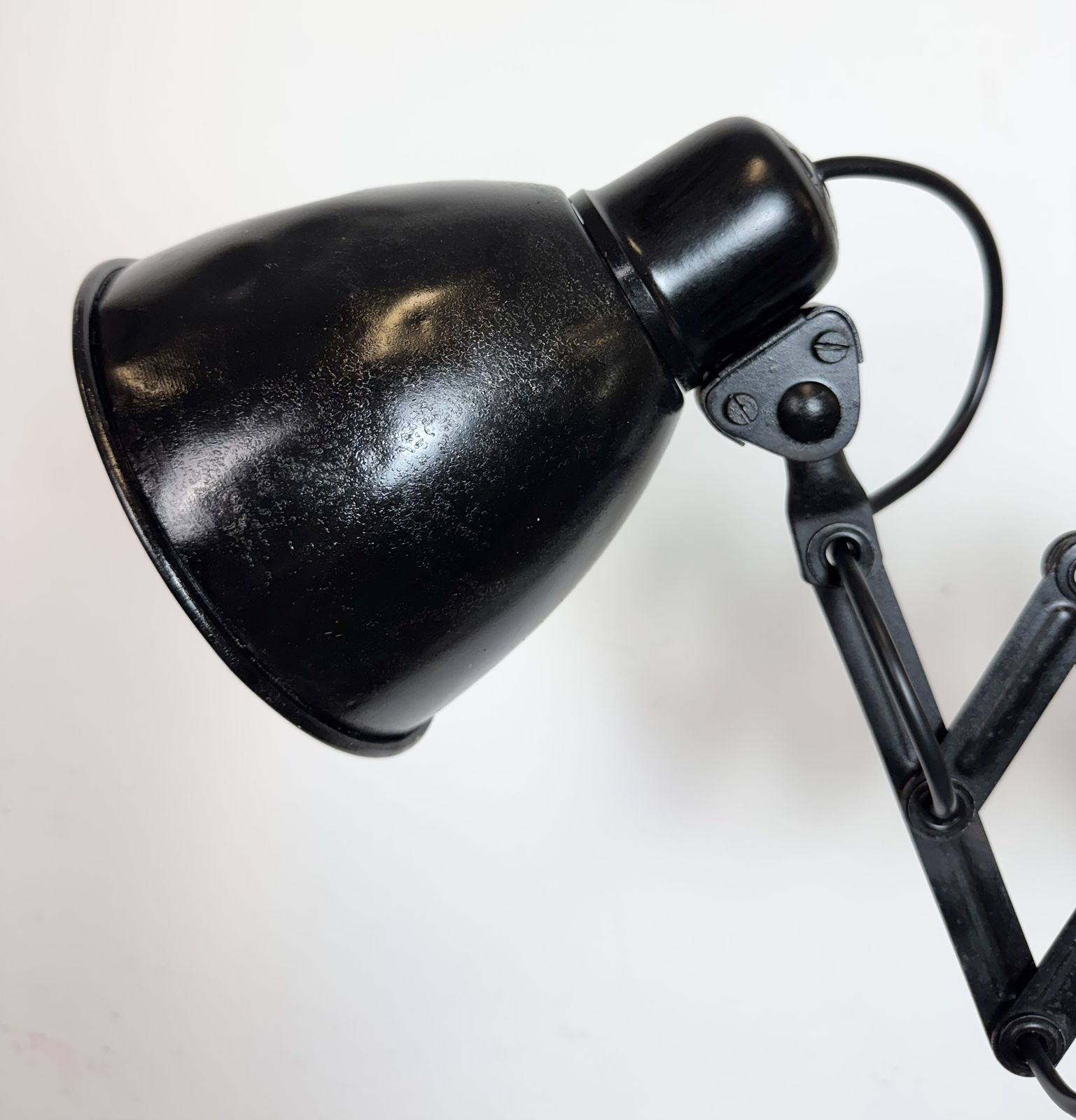 279.0 Industrial Black Scissor Wall Lamp, 1950s photo